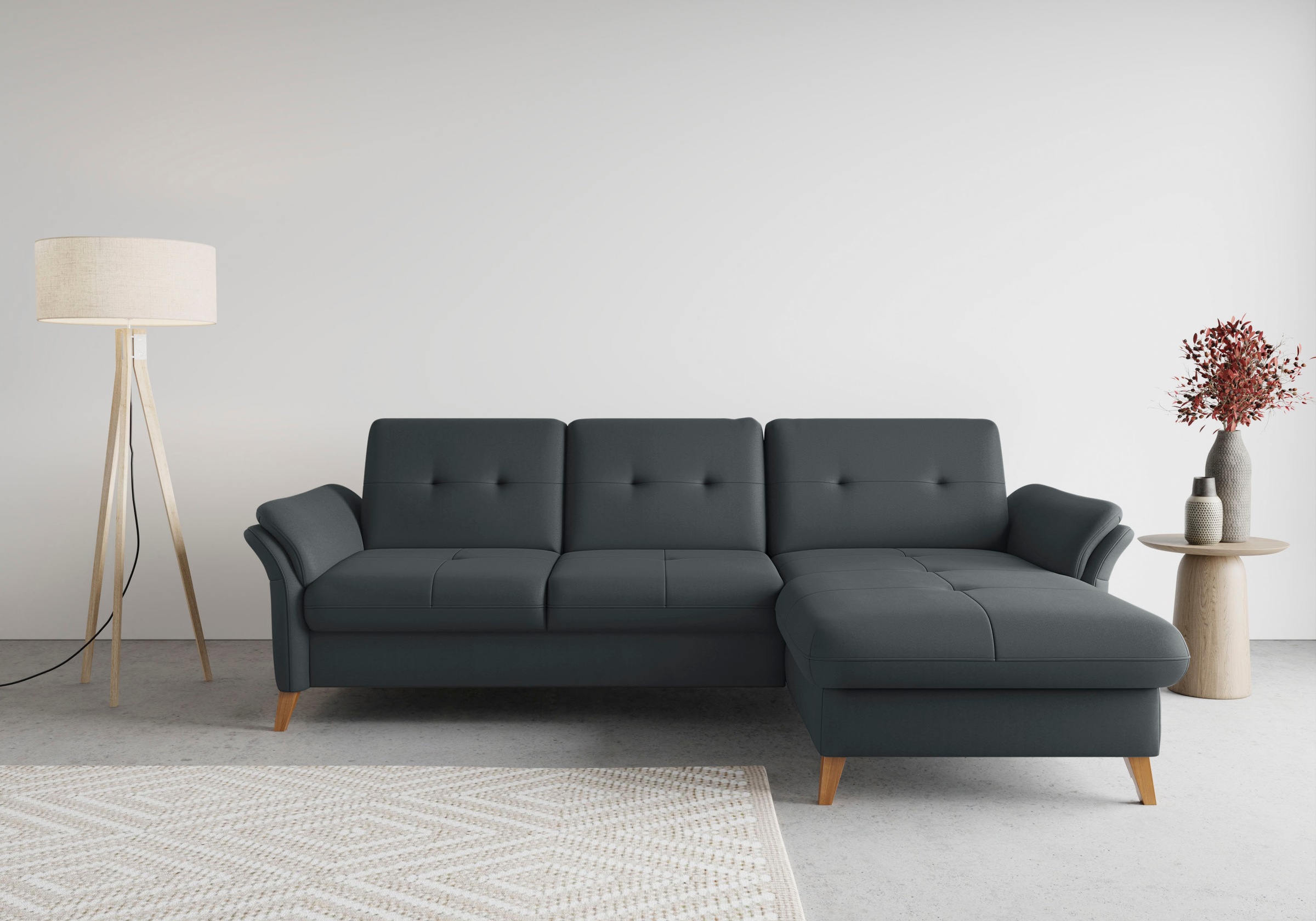 sit&more Ecksofa »Göteborg«, Sitztiefenverstellung und Federkern, wahlweise günstig online kaufen