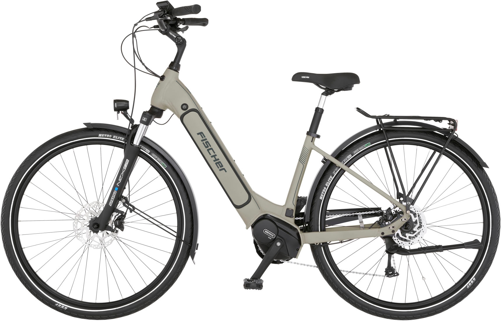 FISCHER Fahrrad E-Bike »CITA 3.3I 630«, 9 Gang, Shimano, Nexus, Mittelmotor 250 W, (Schloss), Pedelec, Elektrofahrrad für Damen u. Herren