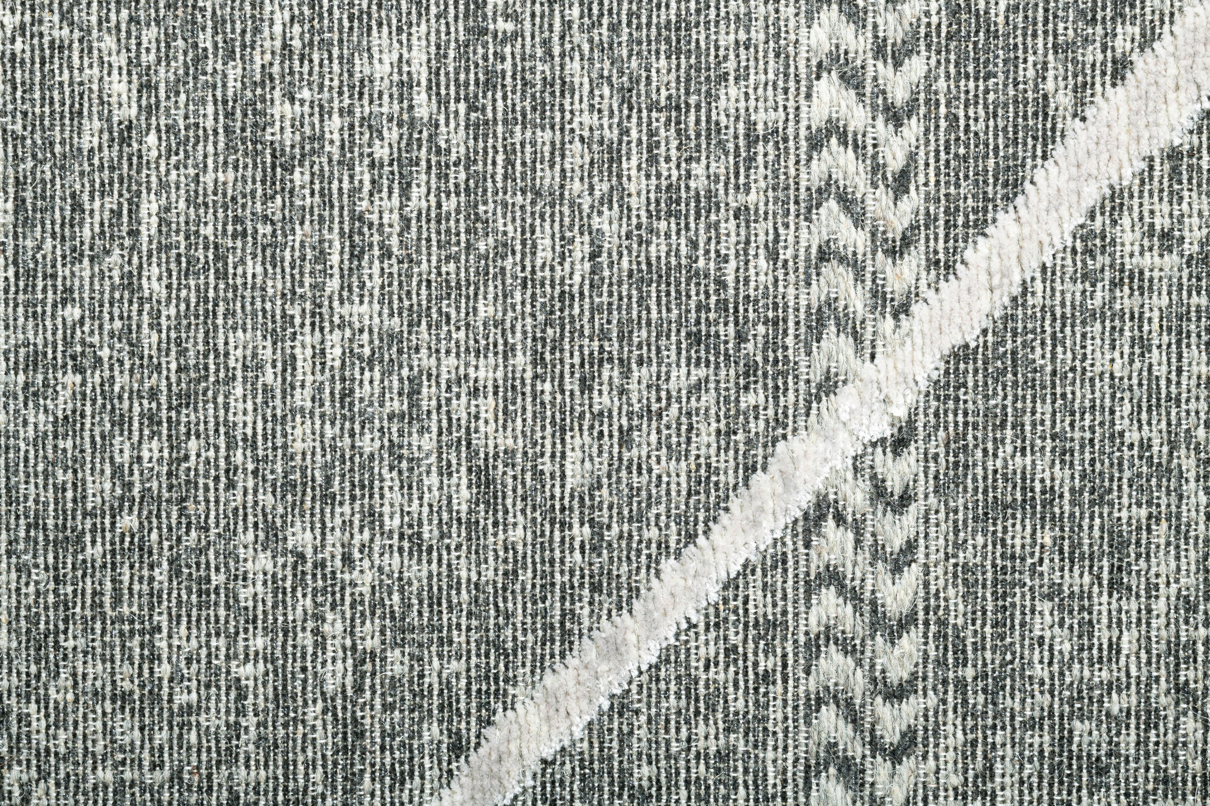 Sansibar Teppich »Braderup«, rechteckig, 2 mm Höhe, Flachgewebe, modernes Scandi Design, Motiv Rauten, mit Fransen