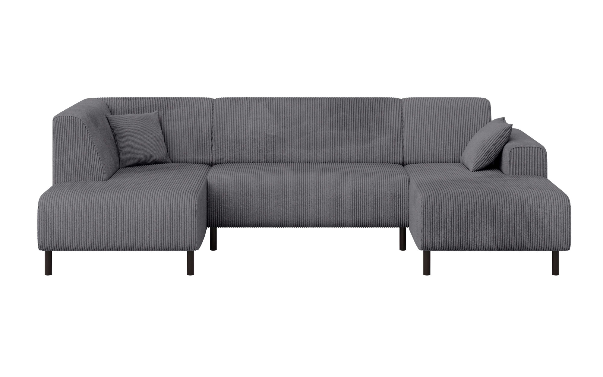 Home affaire Wohnlandschaft »ARROS U-Form mit Wellenunterfederung, Maße B/T/H: 300/163/81 cm«, incl. Zierkissen, mit Recamiere links/rechts bestellbar, auch in Cord