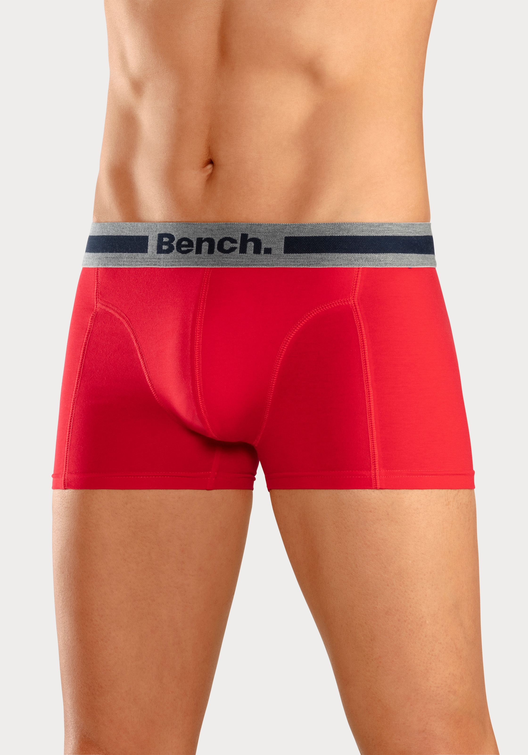 Bench. Boxer »Boxershorts für Herren« Packung, 4 Stk. Unterhosen mit Overlock-Nähten vorn