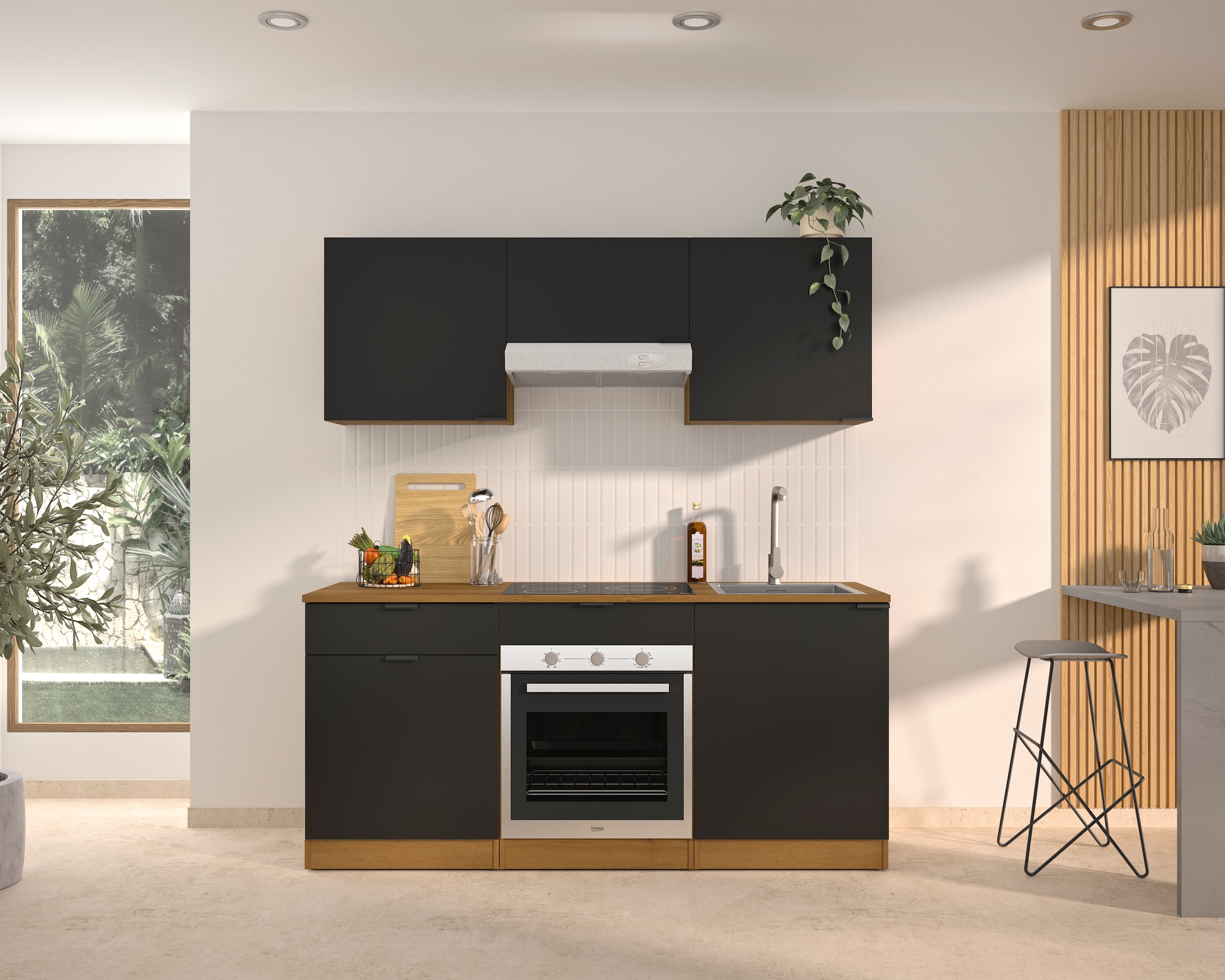 Gami Unterschrank »Eden Küche Unterschrank B.60 1 Tür 1 Schublade« 1 Stk. tlg. Unterschrank mit 1Tür und 1 Schublade Breite 60 cm
