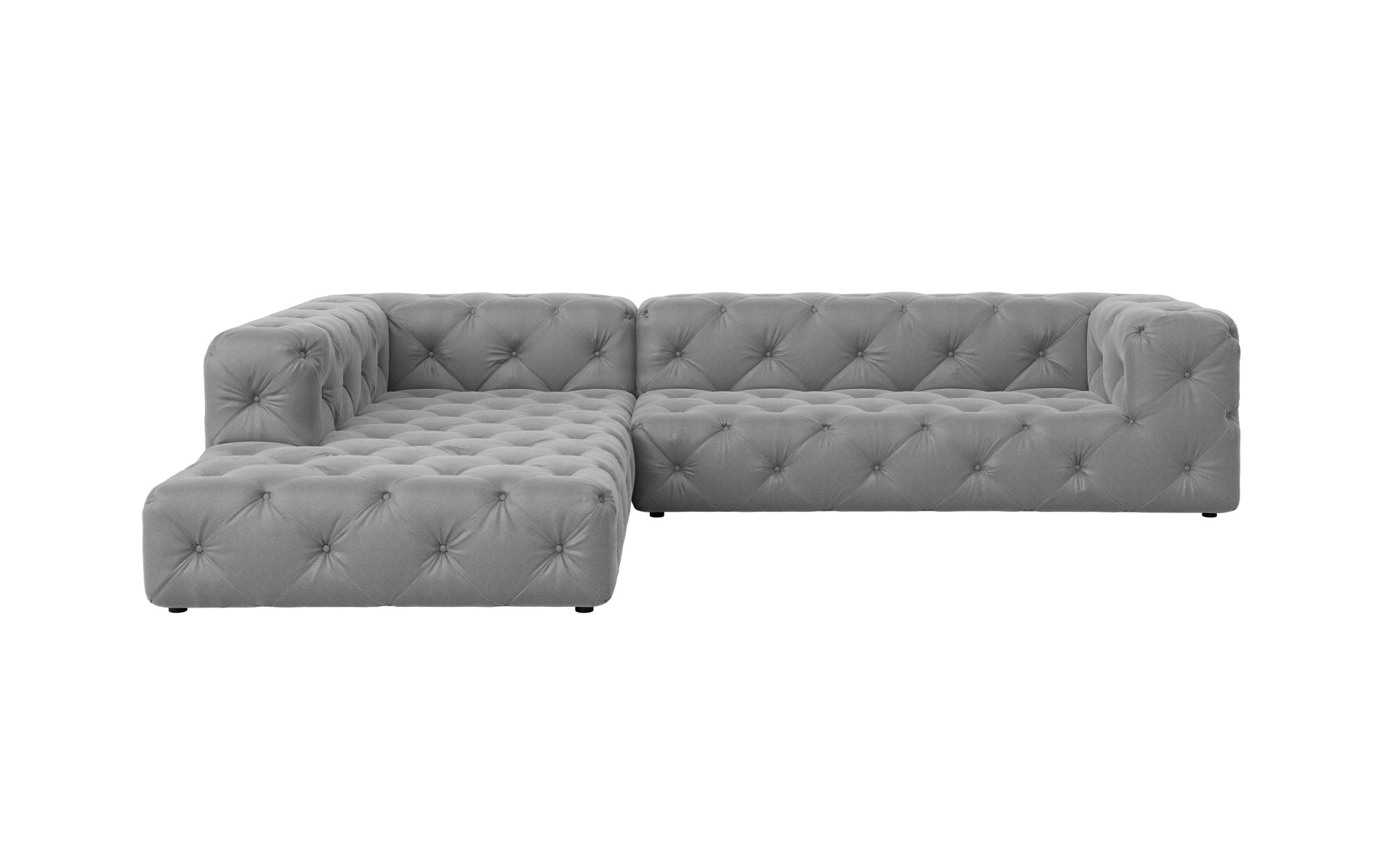 Home affaire Ecksofa »FOLLINA« L-Form, mit klassischer Chesterfield-Knopfhe günstig online kaufen