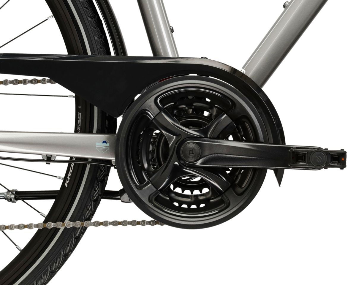 Kross Trekkingrad »Herren-Trekkingrad 28" Trans 3.0 Silberfarben 24 Gänge« 24 Gang Shimano ACERA M3020 Schaltwerk Kettenschaltung