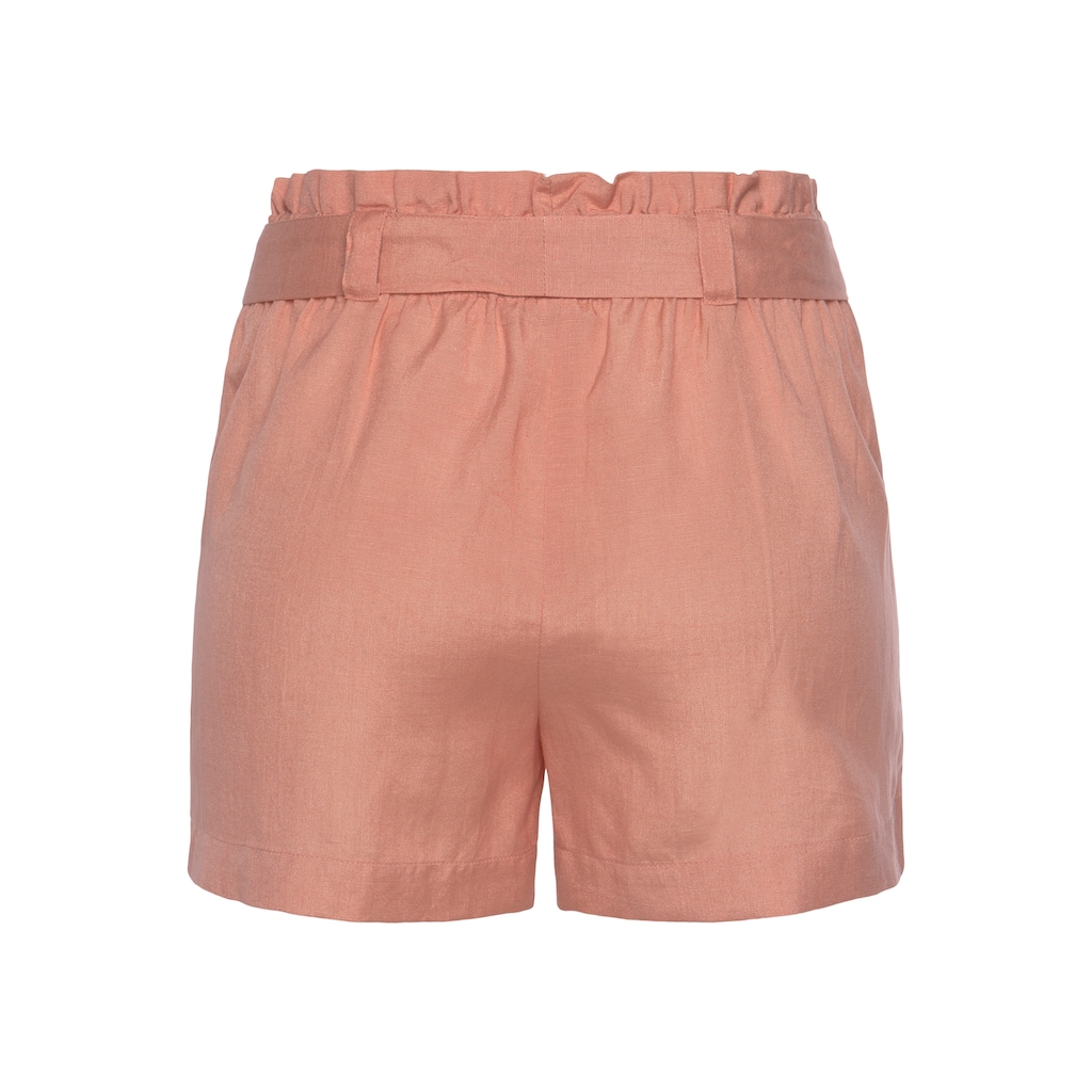 LASCANA Shorts, (mit Bindegürtel)