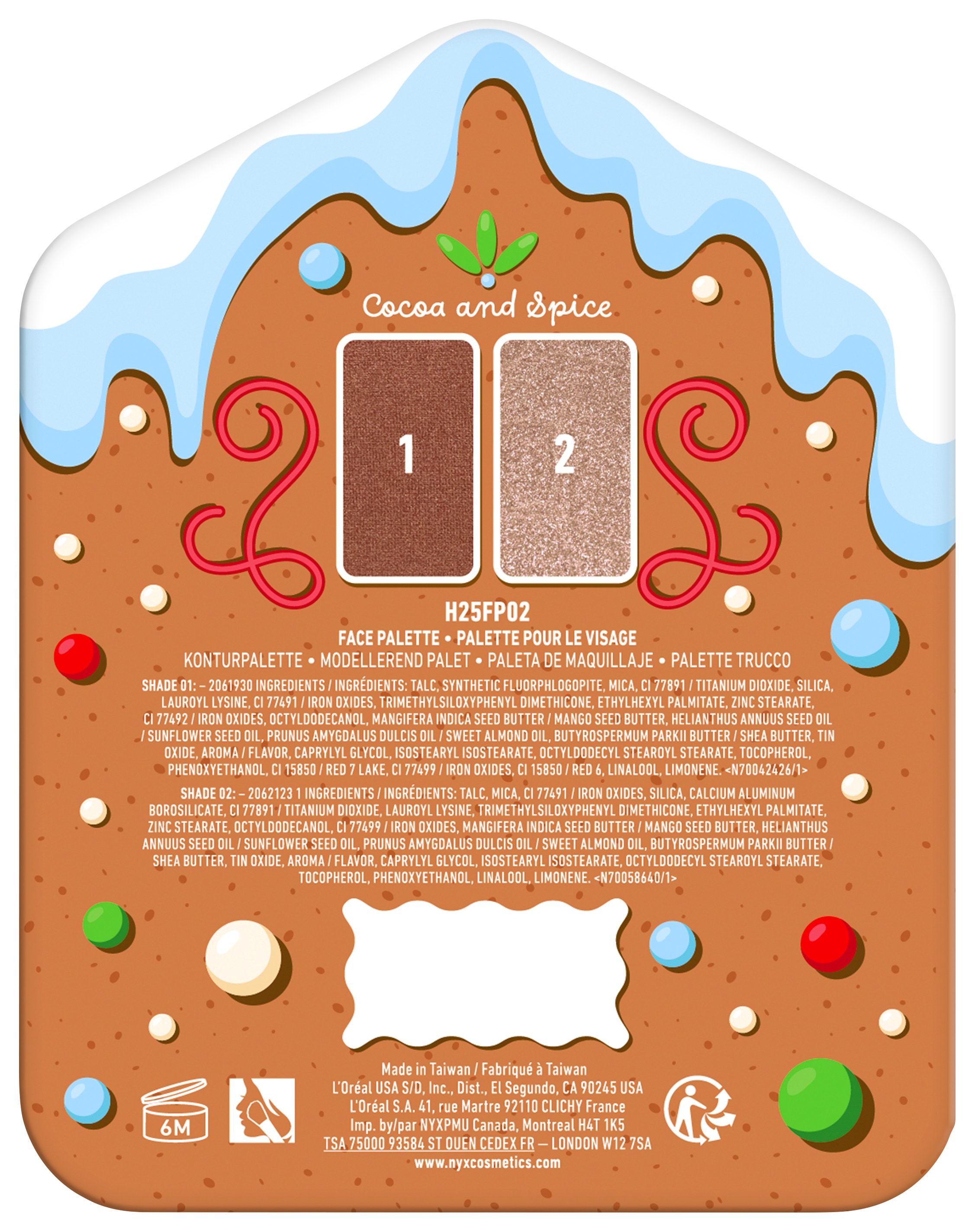 NYX PROFESSIONAL MAKEUP Make-up Set »BUTTERMELT FACE PALETTE«