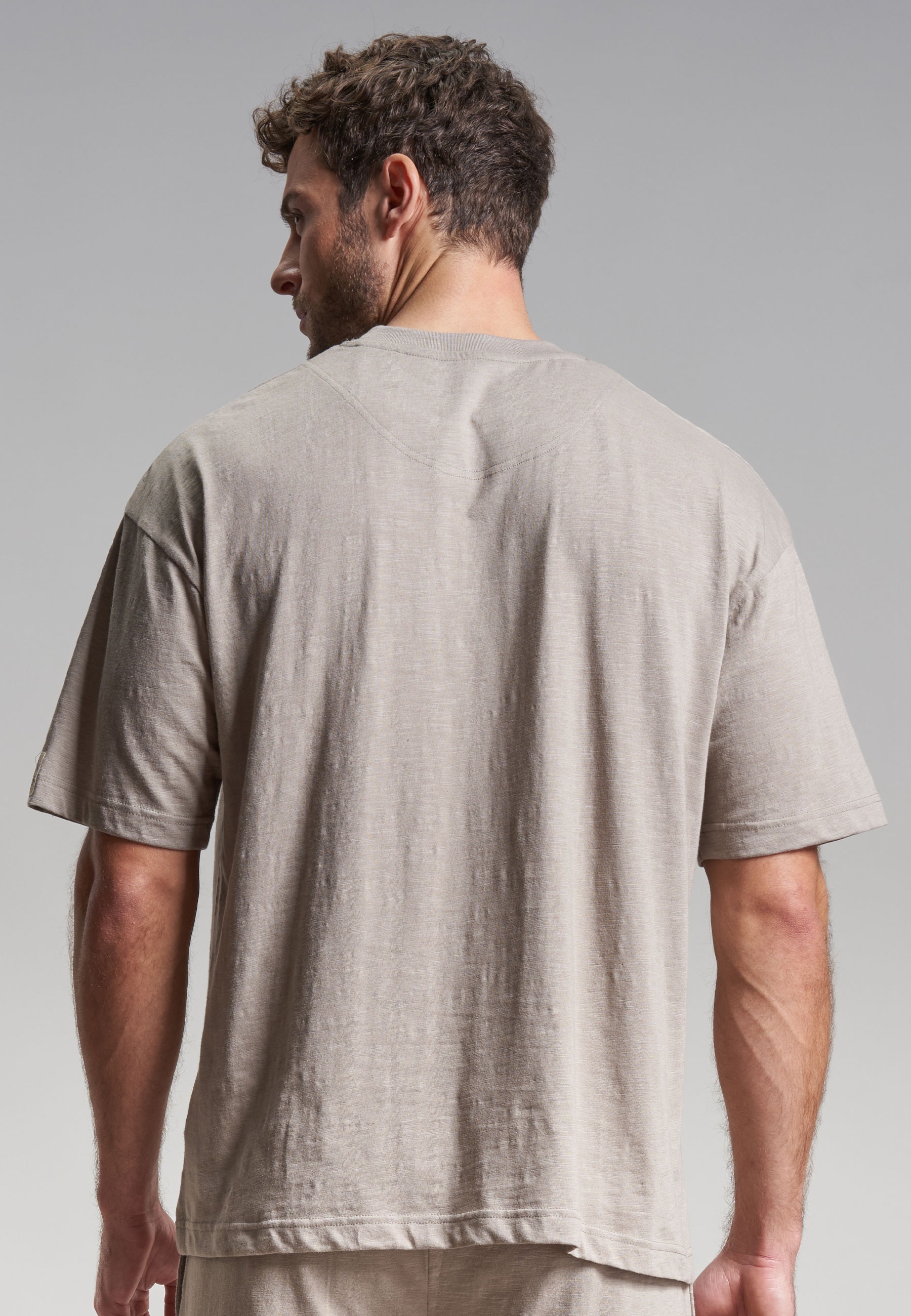 TOM TAILOR T-Shirt Kurzarm, Rundhalsausschnitt, basic, locker, elastisch, Baumwollmix