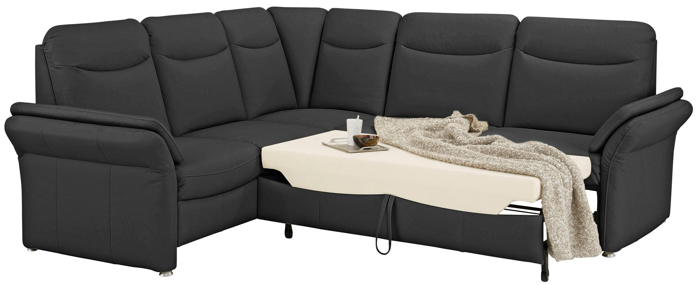 Home affaire Ecksofa »Tahoma L-Form«, mit Armlehnfunktion, wahlweise Bettfunktion, Schublade, Relaxfunktion