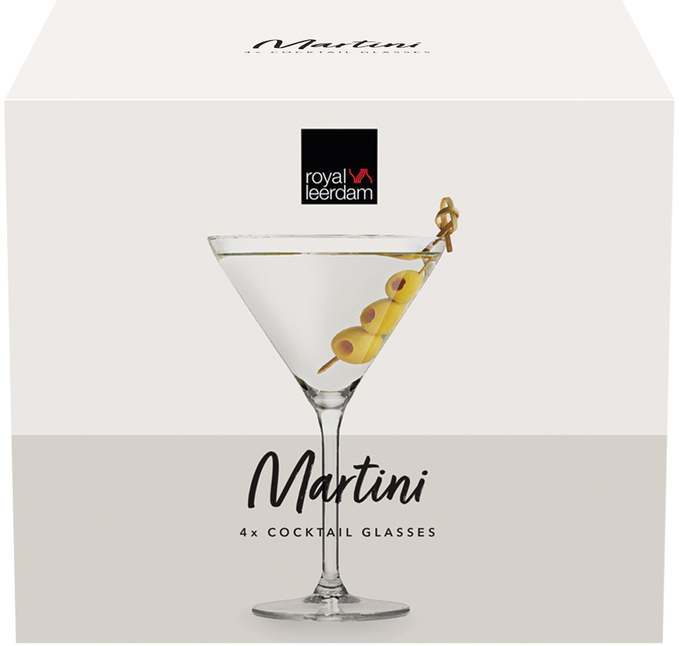 van Well Cocktailglas »Martini«, (Set, 4 tlg.), 260 ml, im Geschenkkarton, 4-teilig