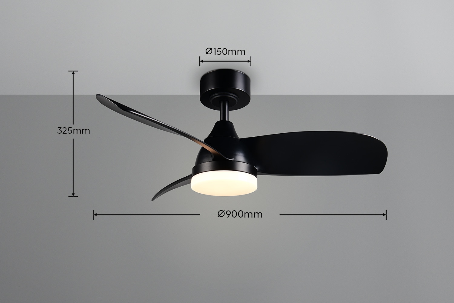 REALITY Leuchten LED Deckenleuchte »HELSINKI mit Ventilator, Deckenventilator mit Licht inkl Fernbedienung«, 1 flammig, Leuchtmittel LED-Board | LED fest integriert, 6 Geschwindigkeiten höhenverstellbar Vor-& Rücklauf dimmbar Nachtlicht