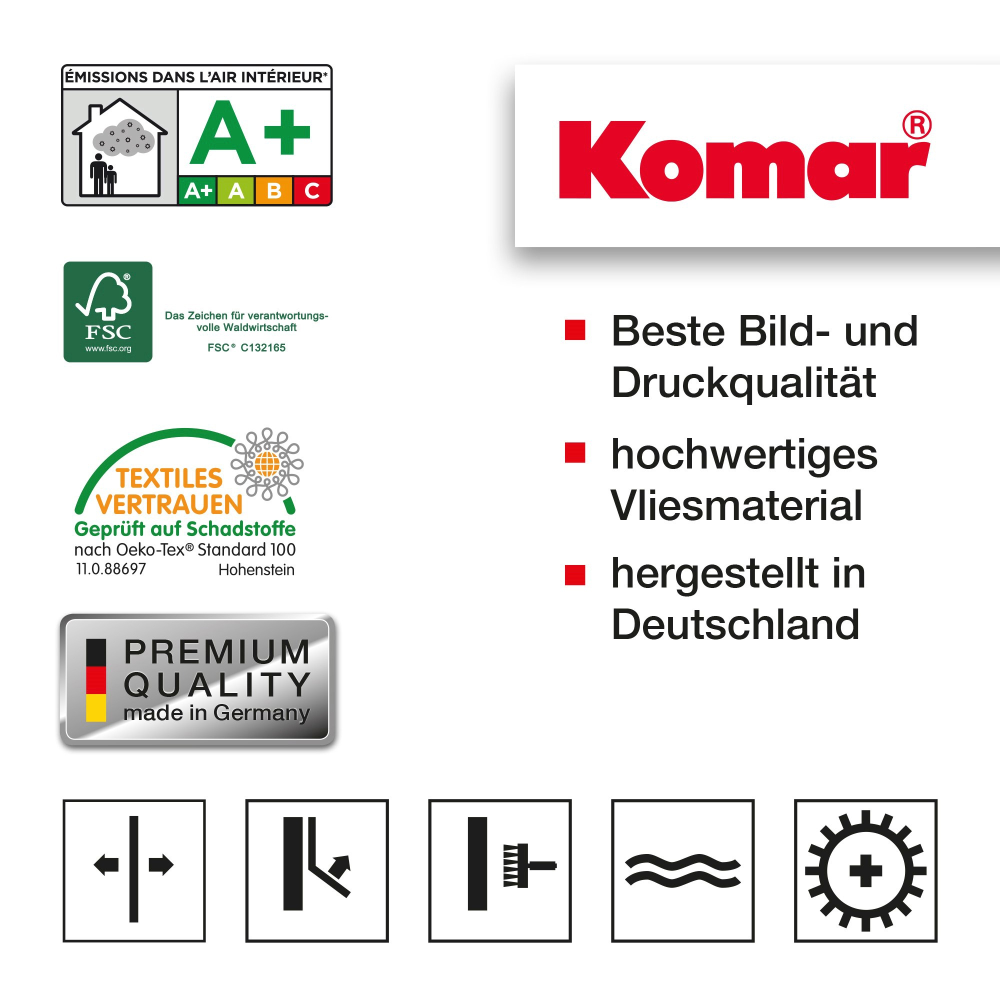 Komar Vliestapete »Digitaldruck Vlies -  Naïve - Größe 300 x 250 cm« bedruckt glatt Wohnzimmer, Schlafzimmer