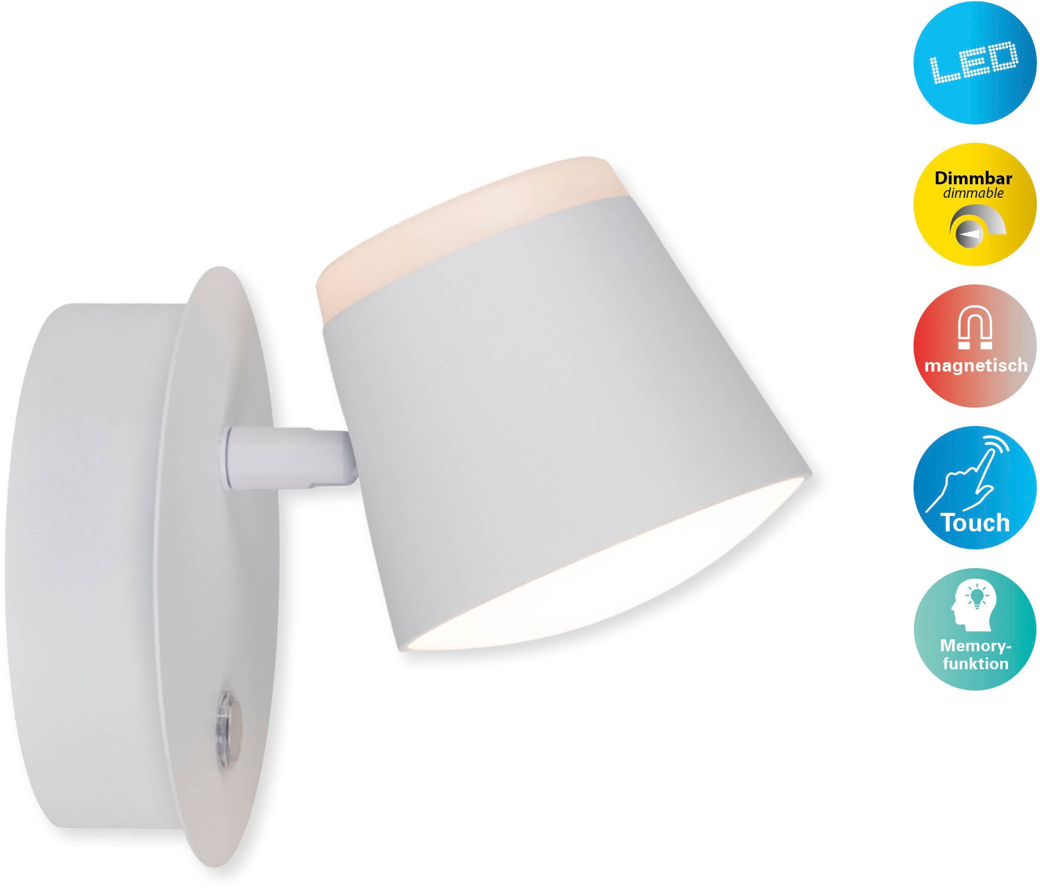 näve LED Wandleuchte »Tondo«, 1 flammig, Leuchtmittel LED-Modul   LED fest günstig online kaufen