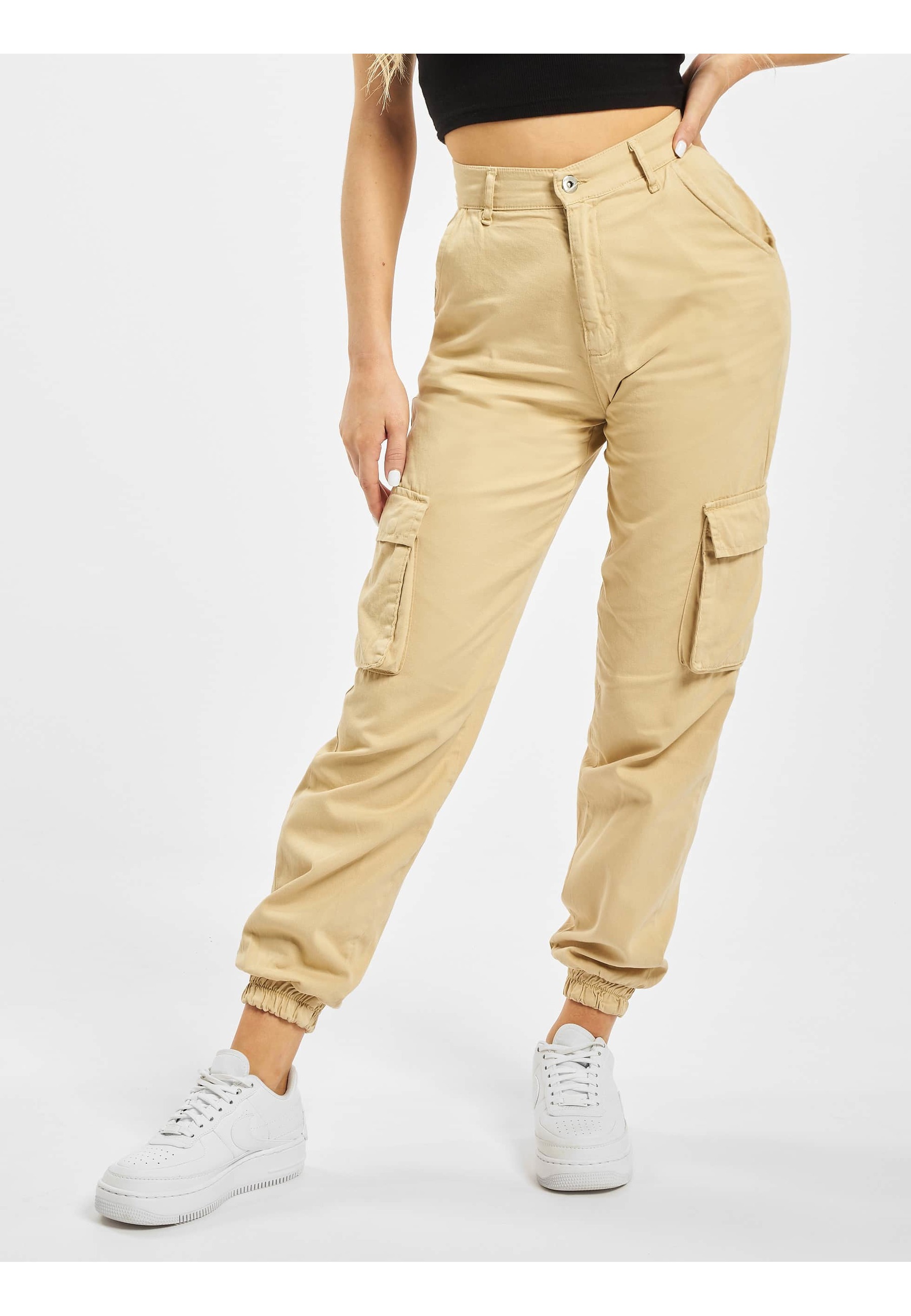 DEF Stoffhose »DEF Damen Aya Cargopants«