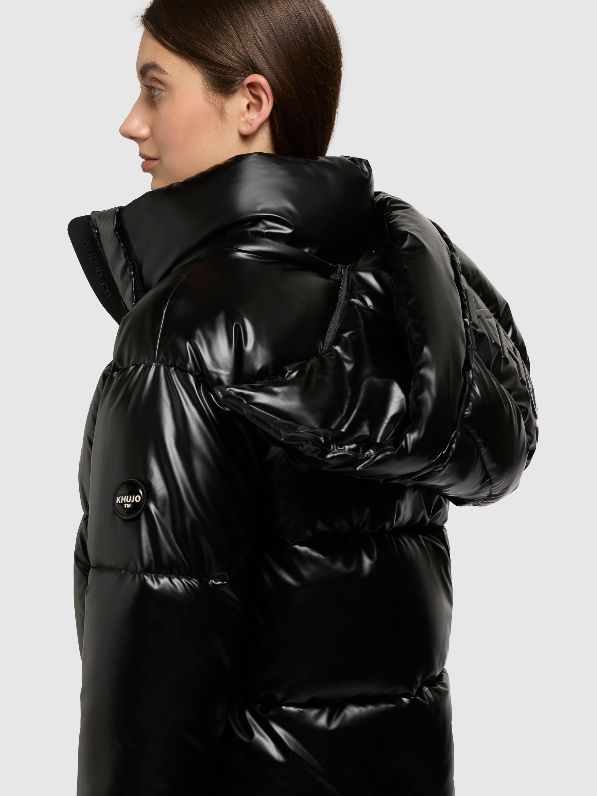 khujo Steppjacke »DEVINA SHINY«, mit Kapuze