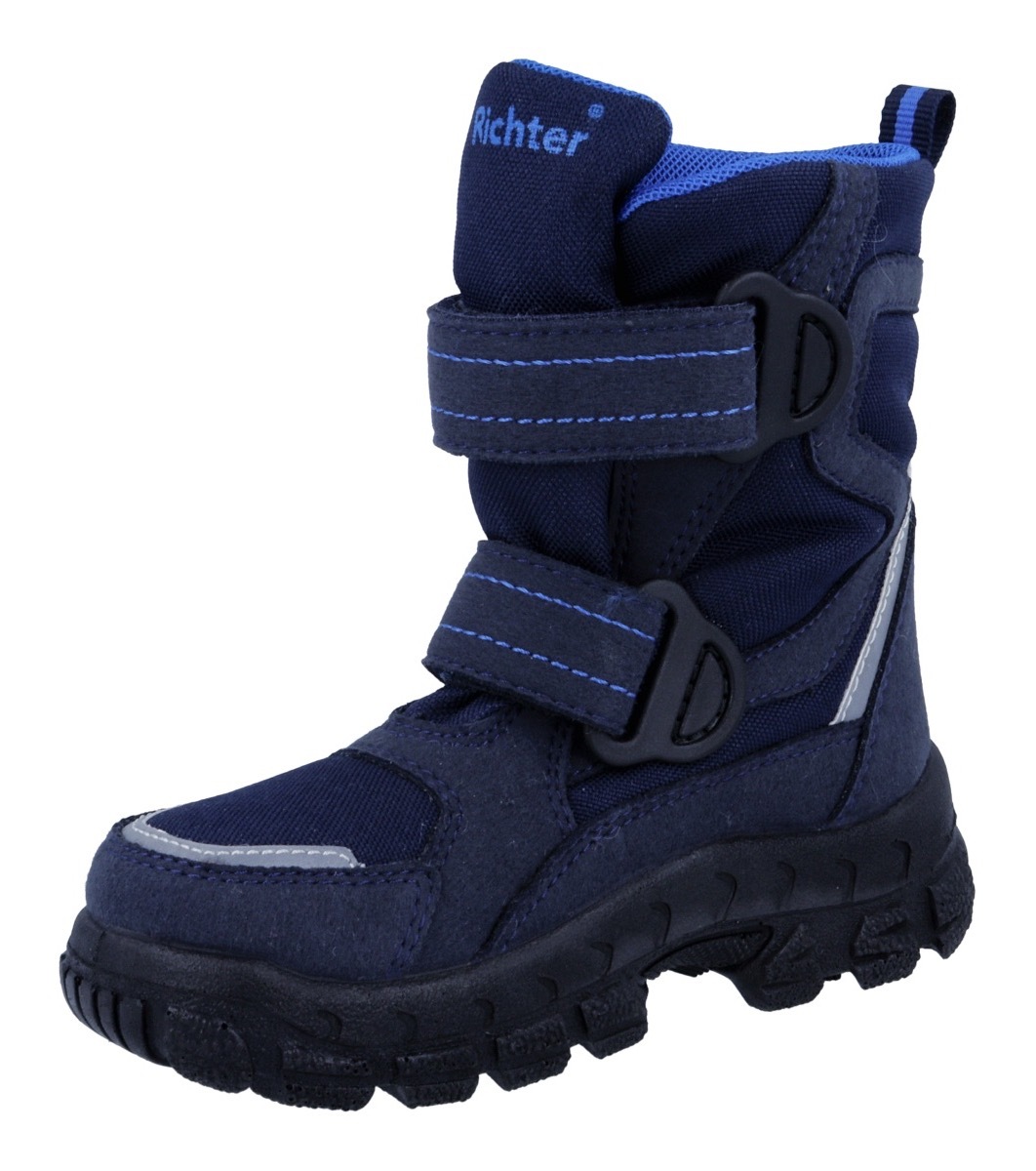 Richter Winterstiefel »Davos WMS: Weit«, Klettstiefel in Schuhweite: Weit, Größenschablone zum Download