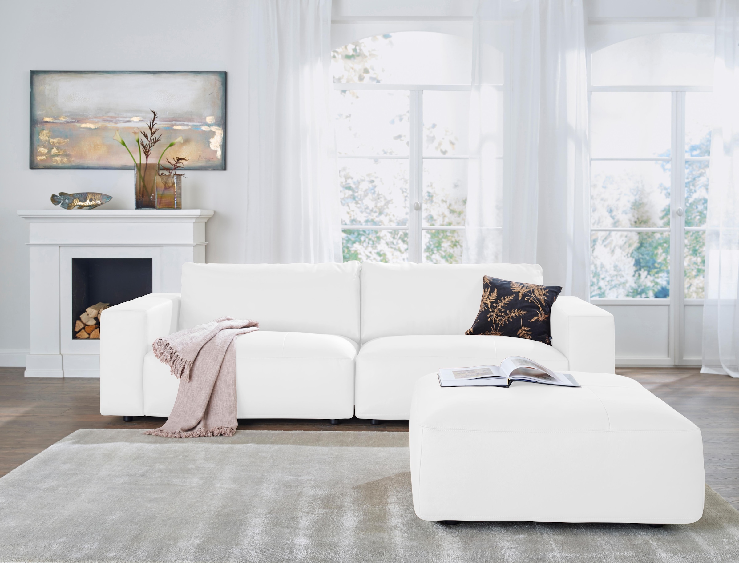 Musterring Big-Sofa »LUCIA«, in vielen Qualitäten und 4 unterschiedlichen Nähten, 3-Sitzer