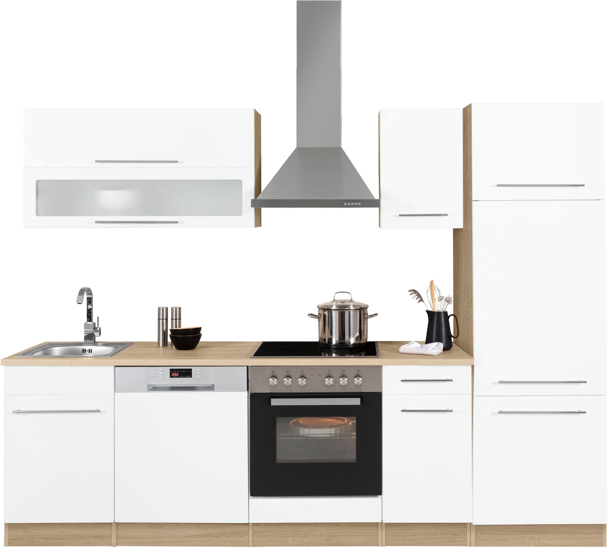 KOCHSTATION Küchenzeile »KS-Eton«, mit E-Geräten, Breite 270 cm günstig online kaufen