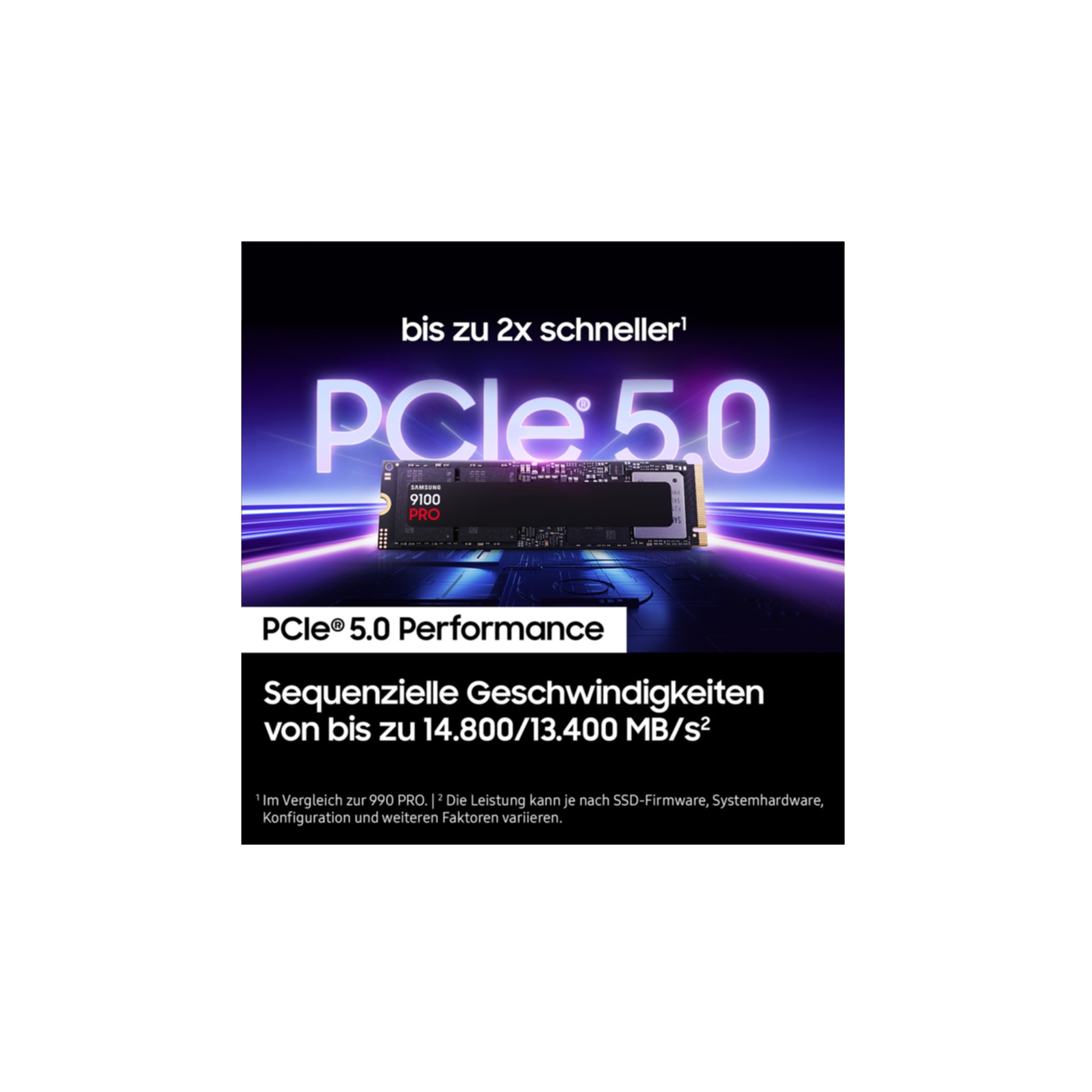 Samsung »9100 PRO PCIe® 5.0 NVMe™ M.2 SSD - 2 TB«