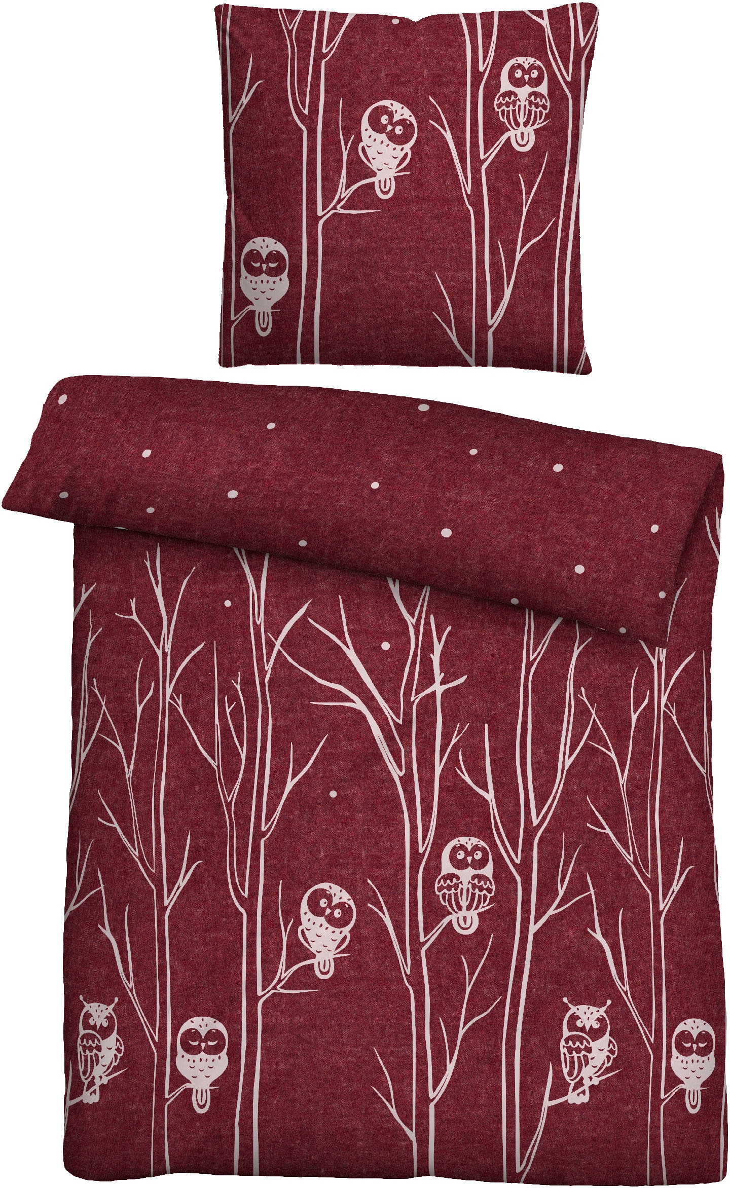 Biberna Bettwäsche »Felix« 2 Stk. tlg. kuschelig warm, weich, pflegeleicht, günstig online kaufen