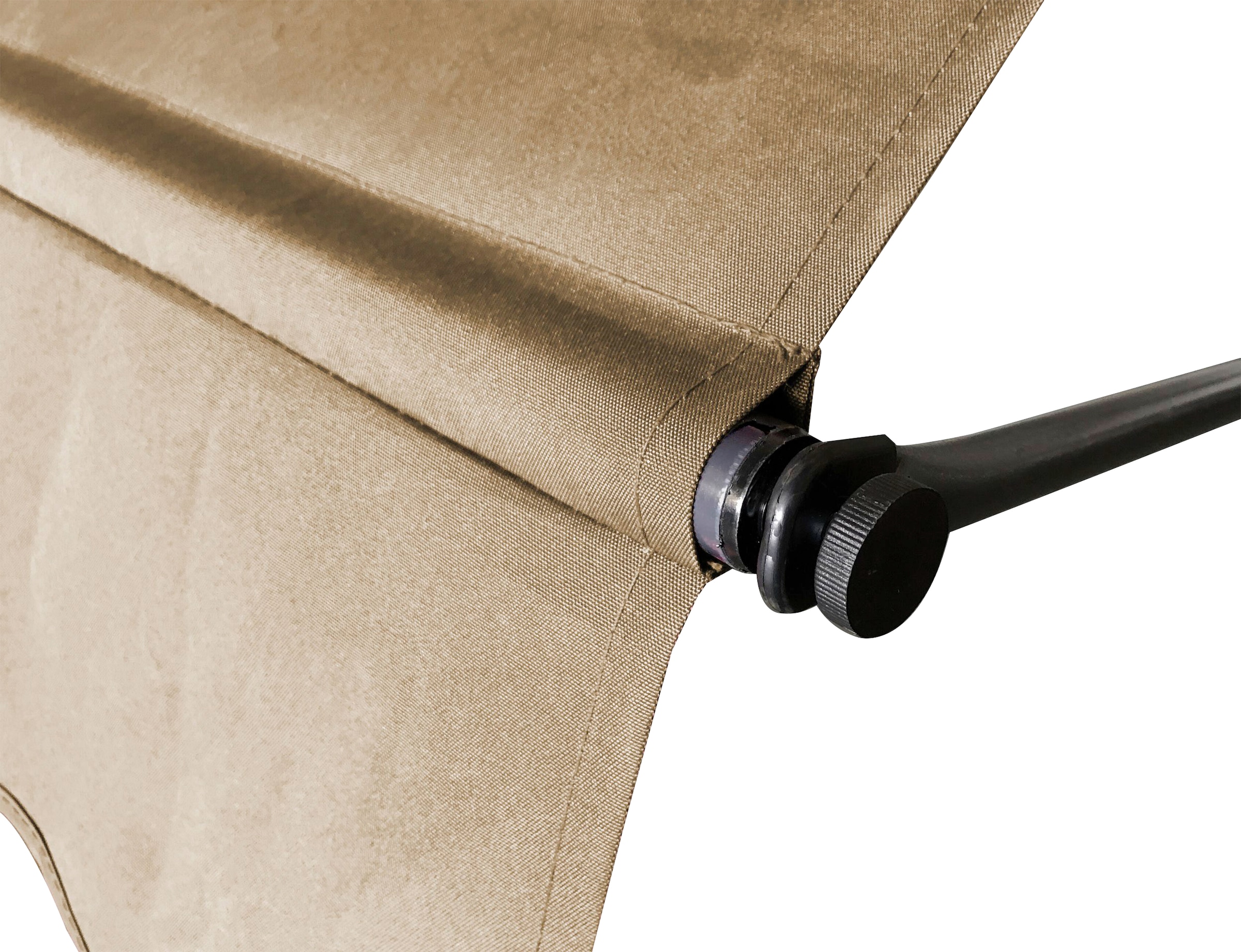 Quick Star Klemm-Senkrechtmarkise 250 cm Breite, 130 cm Ausfall, Neigungswinkel verstellbar