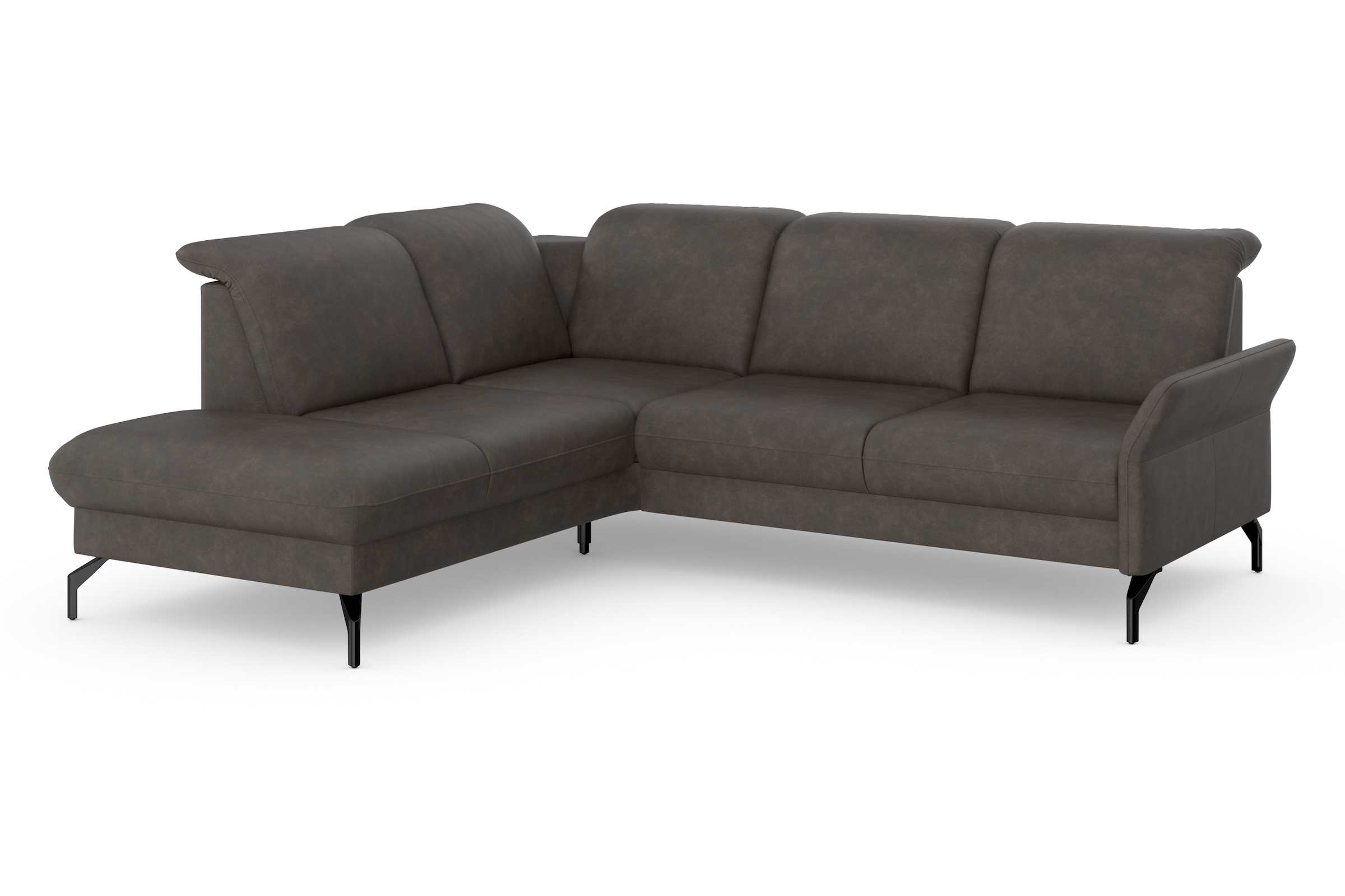 sit&more Ecksofa »Fashion L-Form«, wahlweise mit Kopfteilverstellung und Vorziehsitz, motorisch
