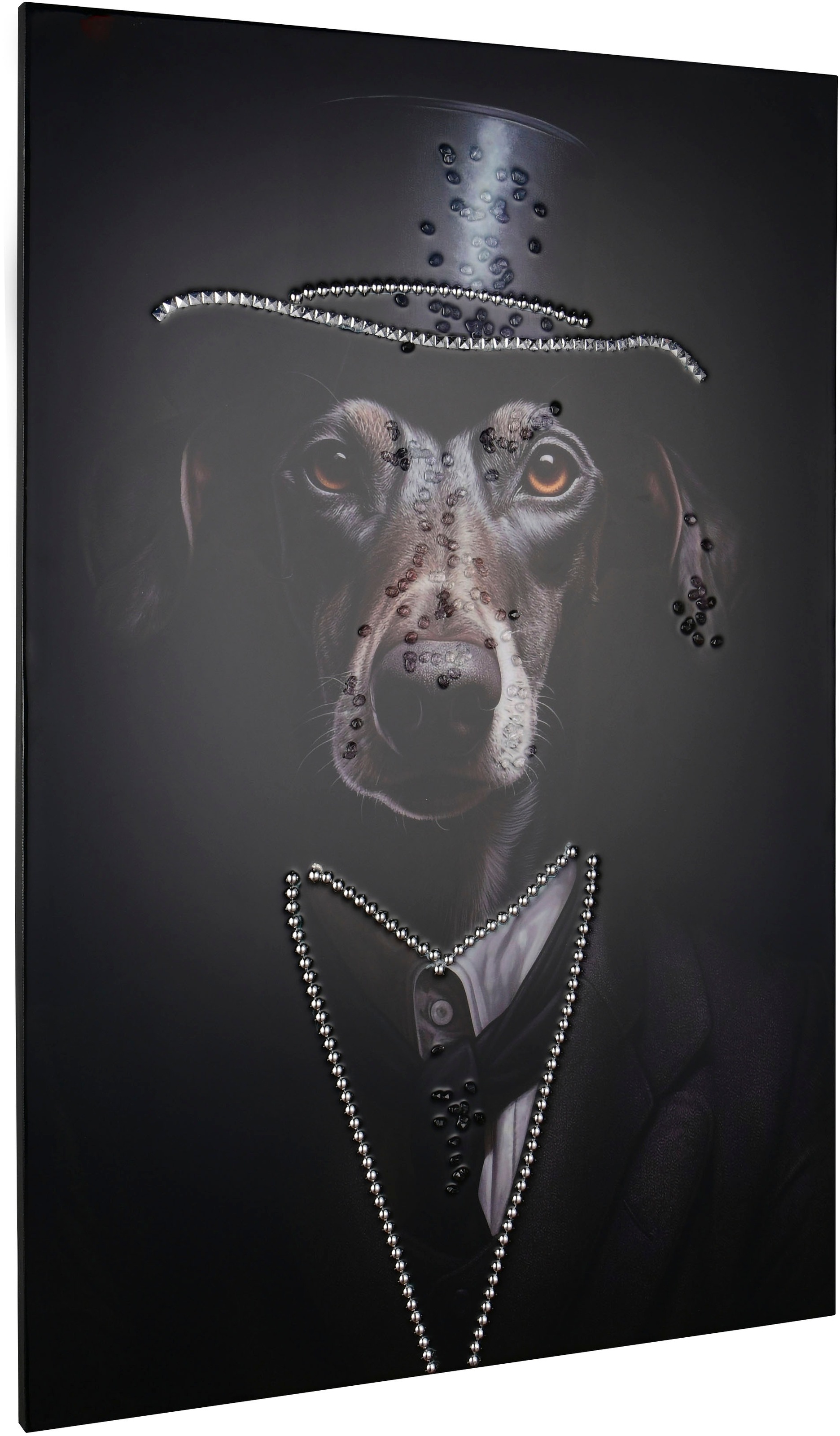 MIRRORS AND MORE Kunstdruck »LINUS« 1 Stk. tlg. Mix aus Tierporträt und Mod günstig online kaufen