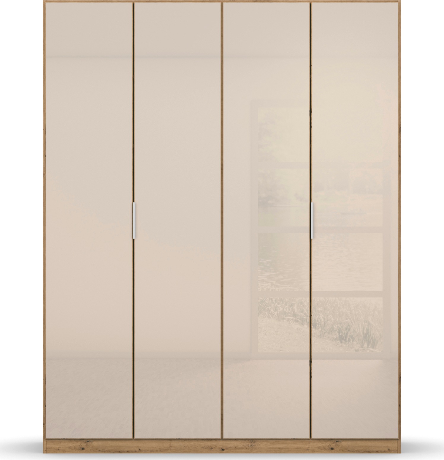 rauch Drehtürenschrank »Kleiderschrank Schrank Garderobe KOLUNA mit hochwertiger Glasfront«, inkl. 2 Innenschubladen sowie extra Einlegeböden MADE IN GERMANY