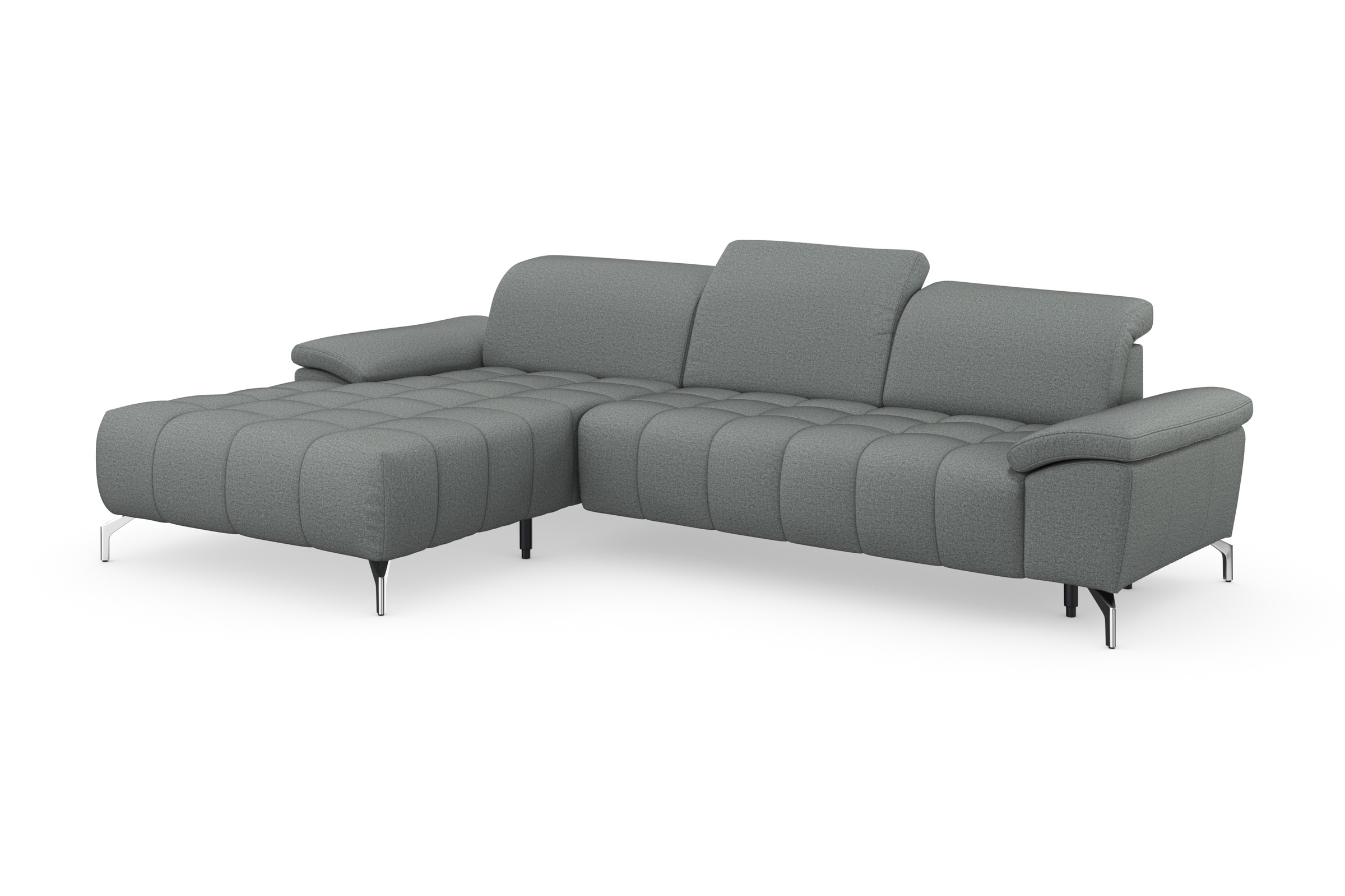 sit&more Ecksofa »Cool L-Form«, wahlweise mit Kopfteilverstellung und Vorziehsitz, motorisch