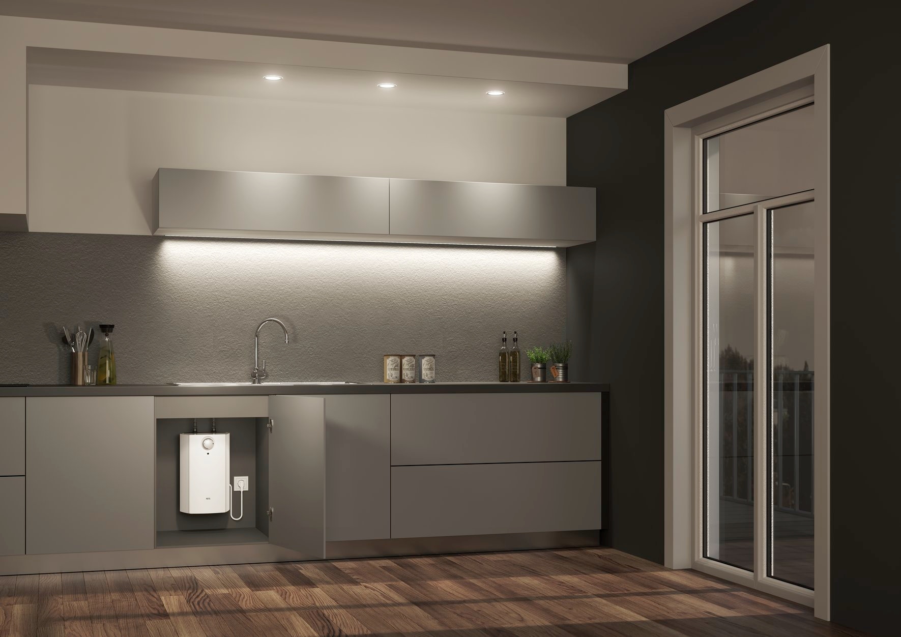 AEG Haustechnik Kleinspeicher »»Huz 5 Comfort« Untertischboiler 5 Lister« Niederdruck, mit Stecker, niedriger Standby-Verbrauch