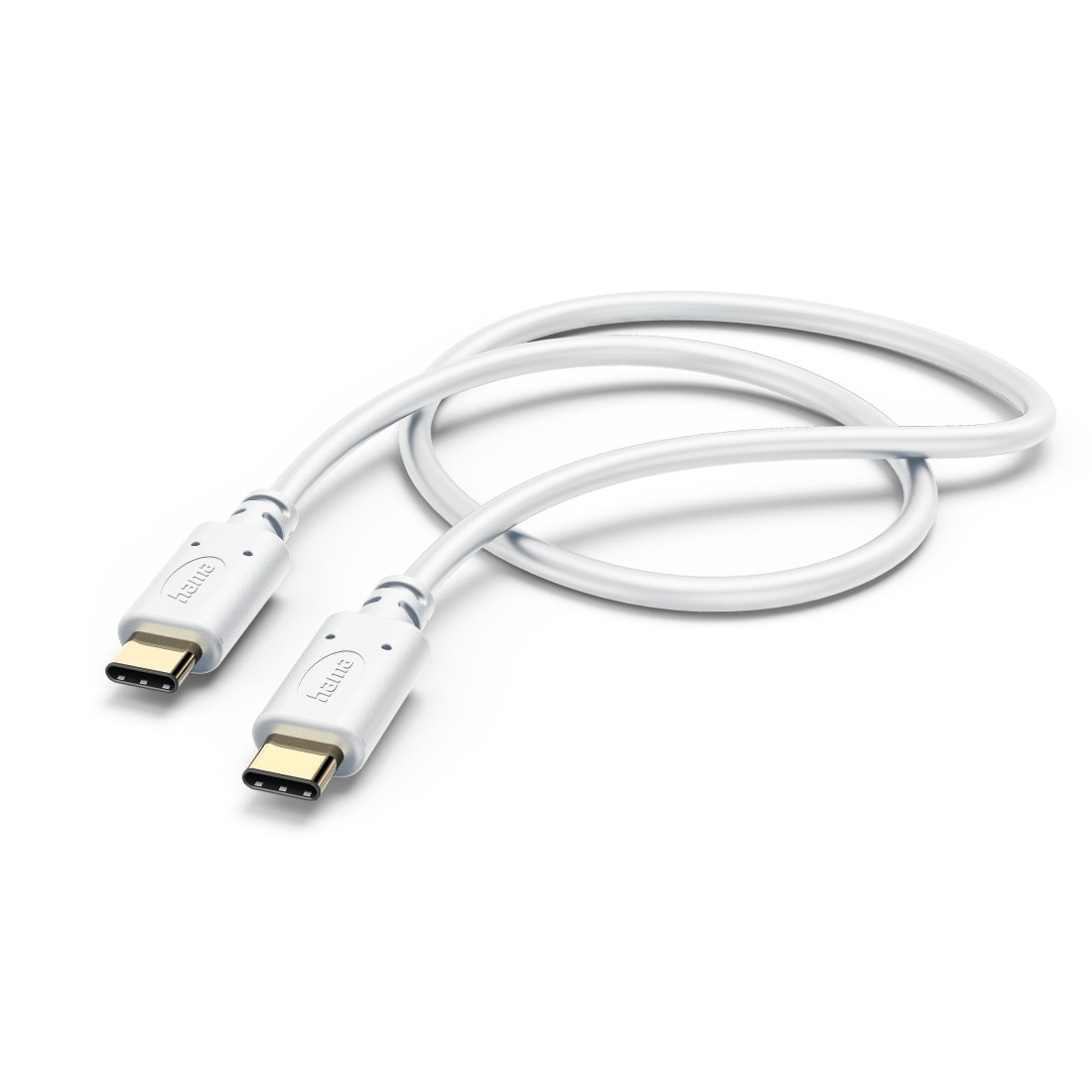 Hama USB-Kabel »Ladekabel, USB C auf USB C, 1,5 m, Weiß«, USB-C, 150 cm