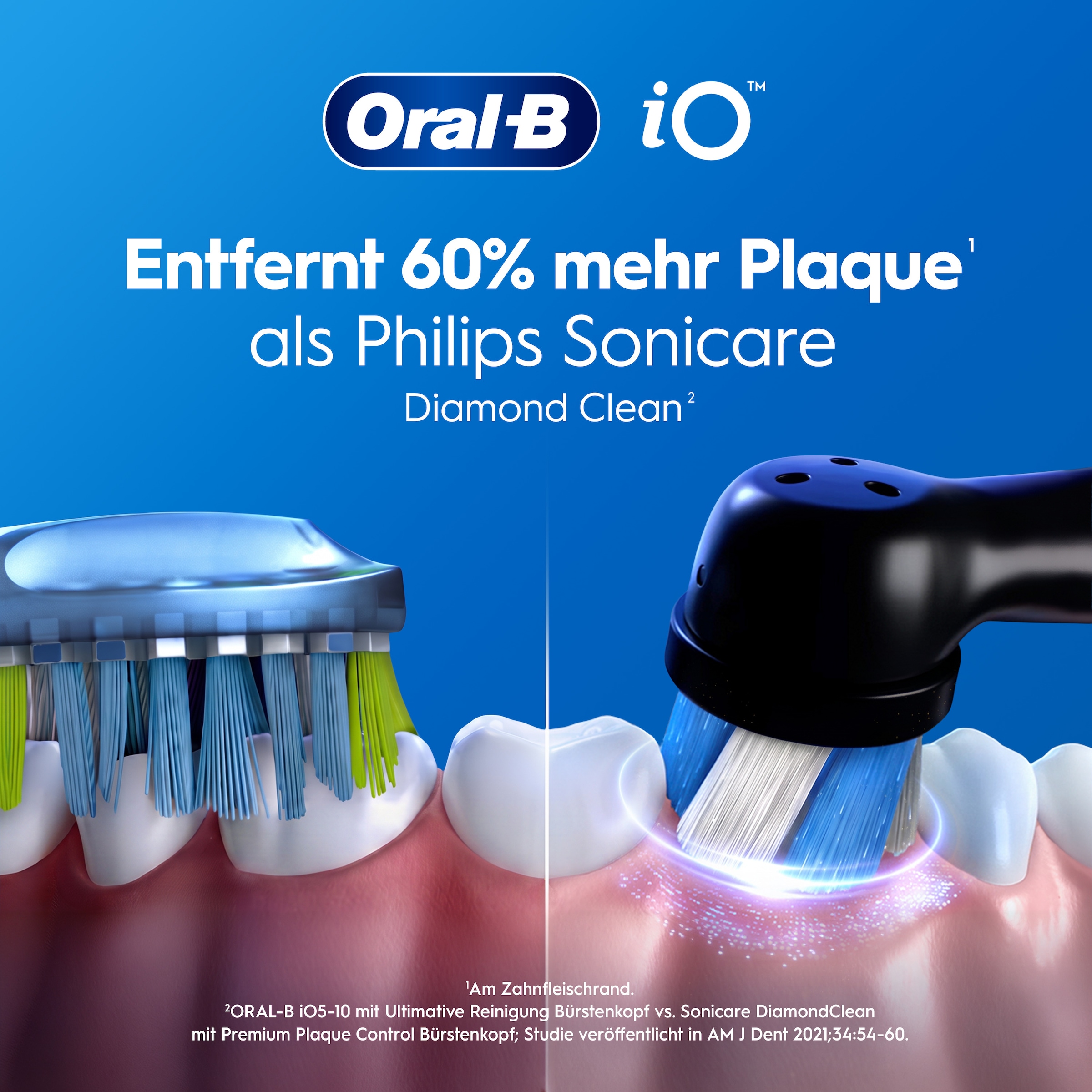 Oral-B »iO Series 2« 2 Stk. Aufsteckbürsten für die sanfte Reinigung, mit 2. Handstück