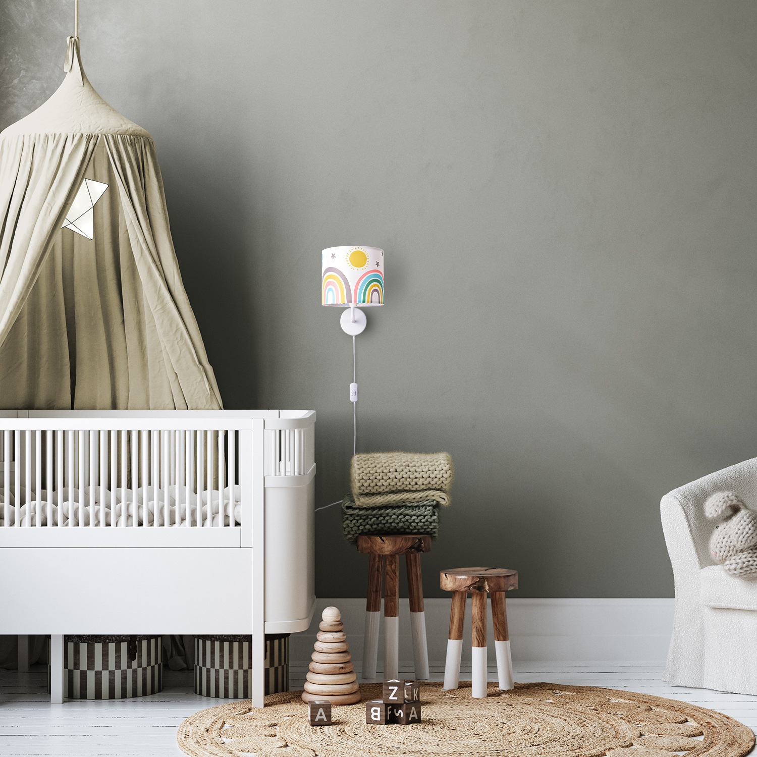 Paco Home Wandleuchte »Tweet 462«, 1 flammig, Leuchtmittel E14   ohne Leuch günstig online kaufen