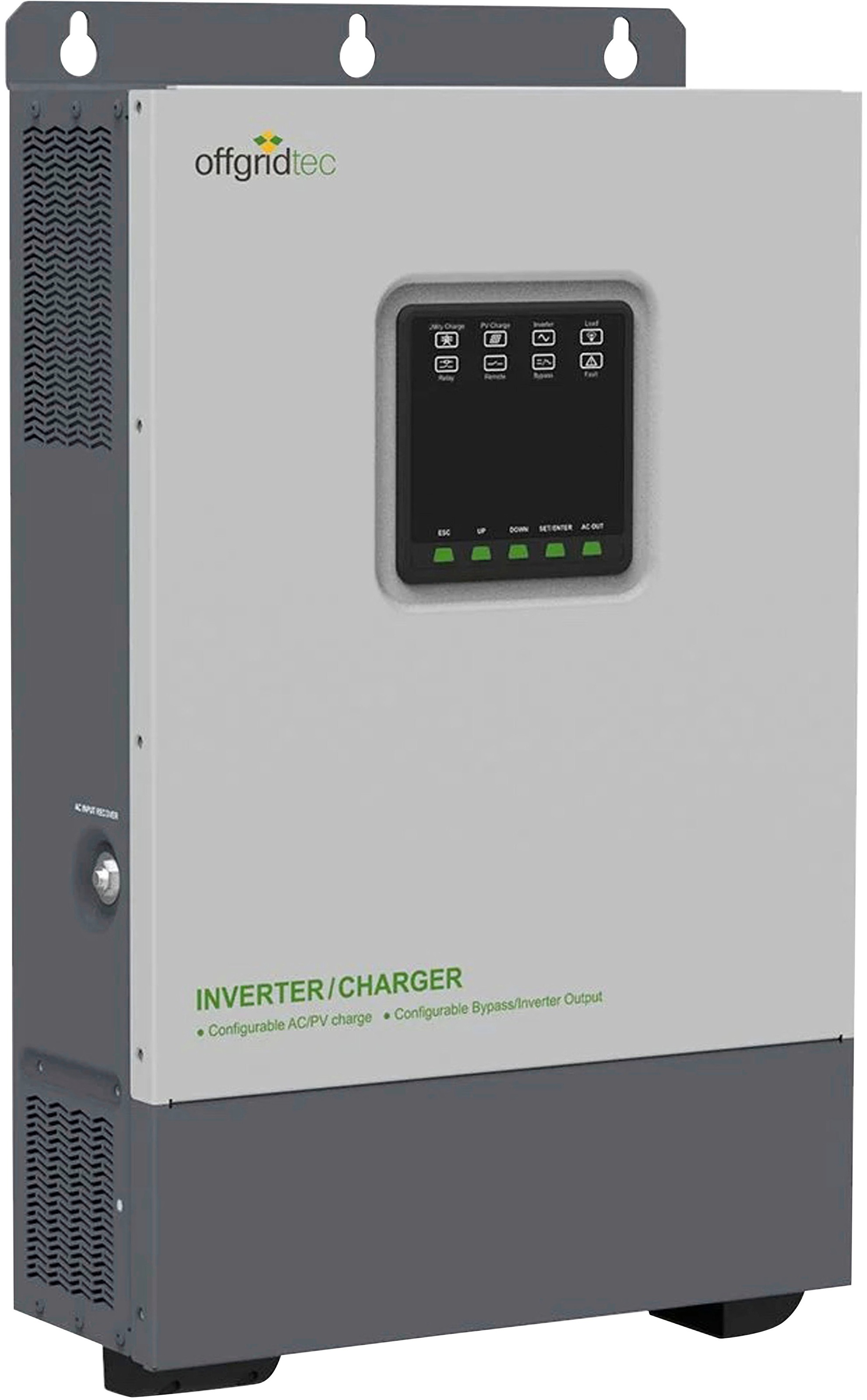 offgridtec Wechselrichter »IC-48/5000/80/60 Kombi 5000W Wechselrichter 80A«, MPPT Laderegler 60A Ladegerät 48V 230V