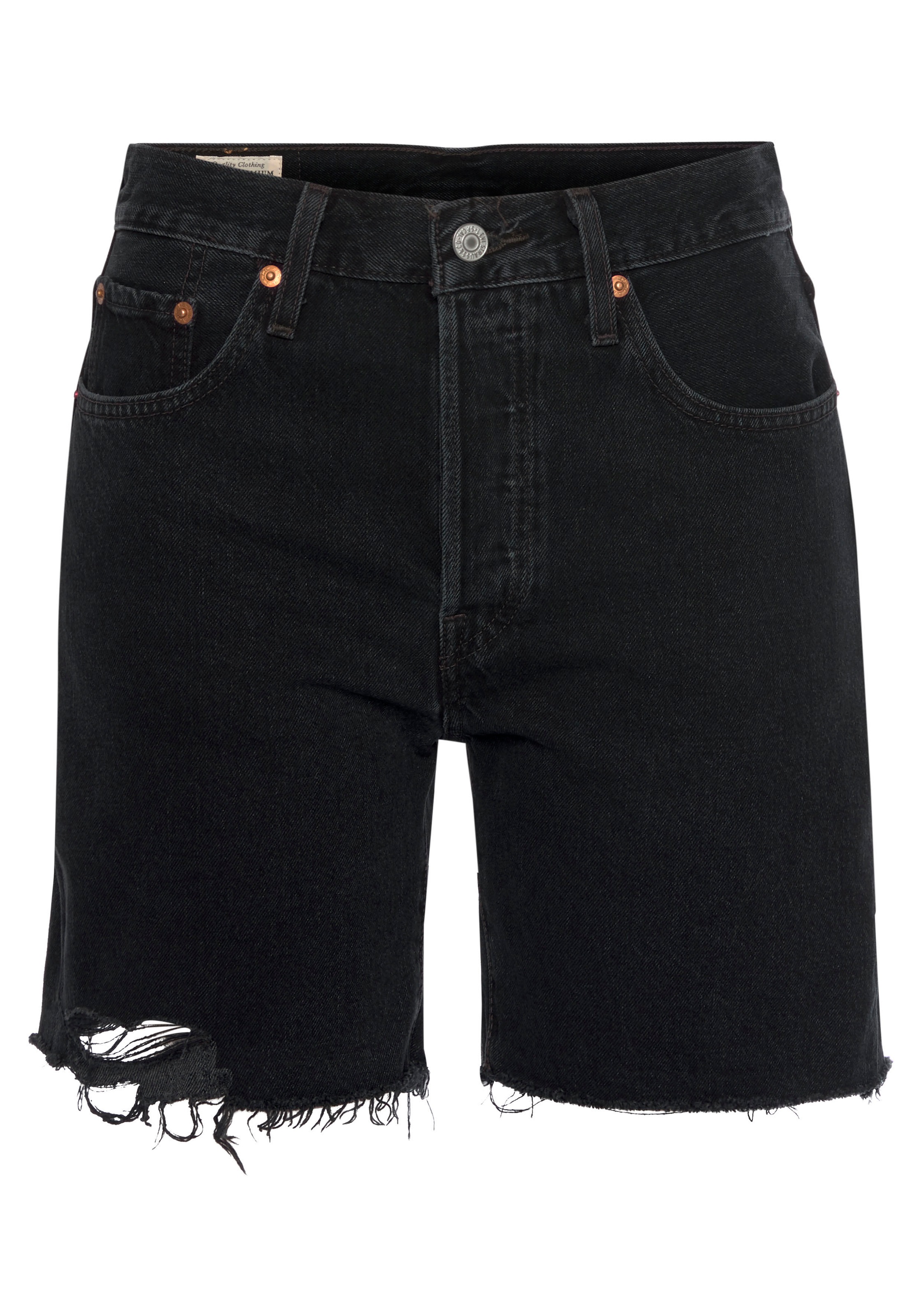 Levi's® Bermudas »501 MID THIGH SHORT«, Sommerhose mit Fransen am Saum