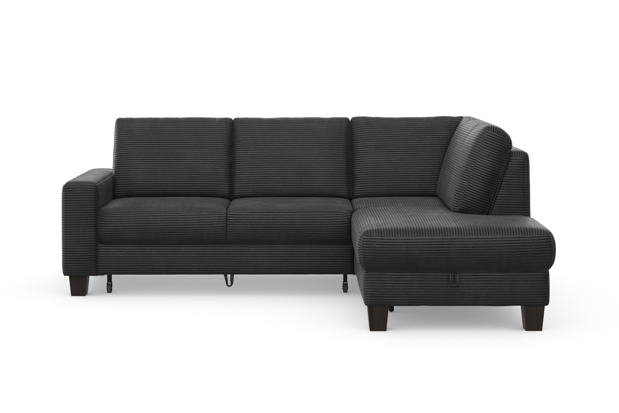 Home affaire Ecksofa »Summer L-Form«, mit Ottomane, mit oder ohne Bettfunktion und Bettkasten, Cord-Bezug