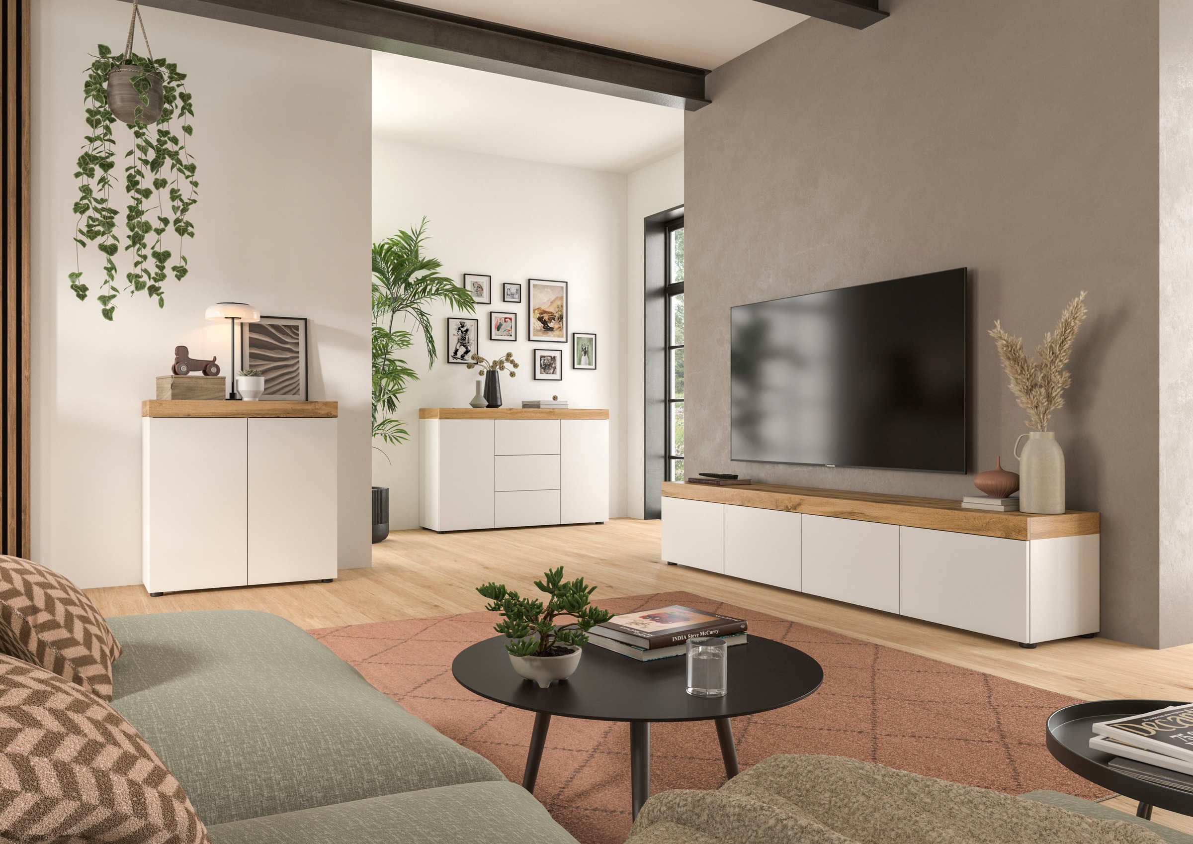 OTTO home Kommode »MAMBO, Breite 77 cm, Höhe 80 cm« 1 Stk. tlg. Kommode, Anrichte, Wohnzimmer, Schlafzimmer