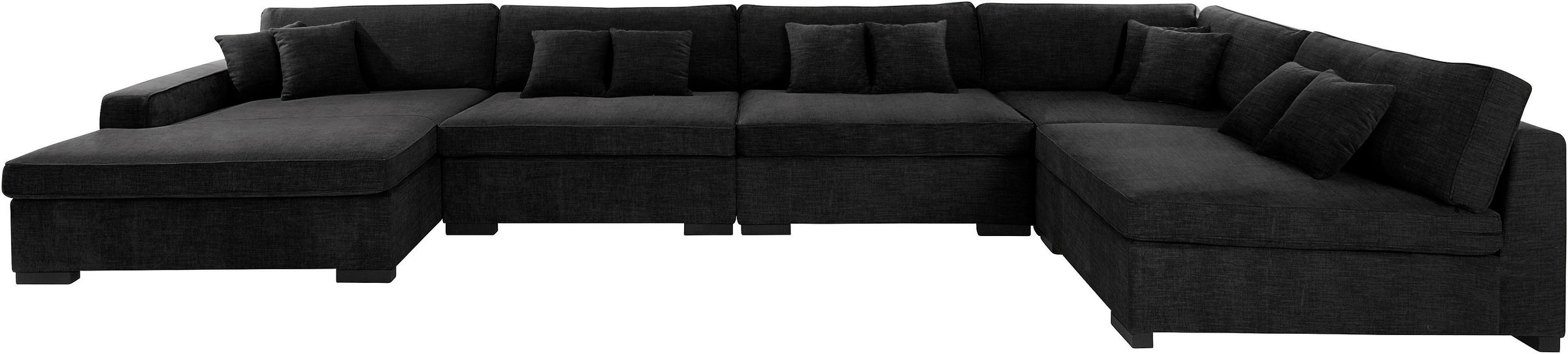 Home affaire Wohnlandschaft »Skara XXL U-Form«, Lounge-Sofa XXL mit Federke günstig online kaufen