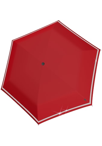 Knirps® Taschenregenschirm »Rookie manual, salsa reflective«, für Kinder; mit... kaufen
