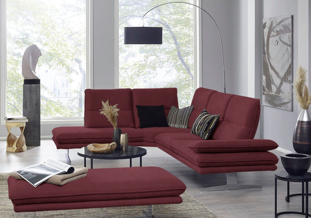 W.SCHILLIG Ecksofa »broadway, Designsofa, mit tollem Sitzkomfort, L-Form«, günstig online kaufen