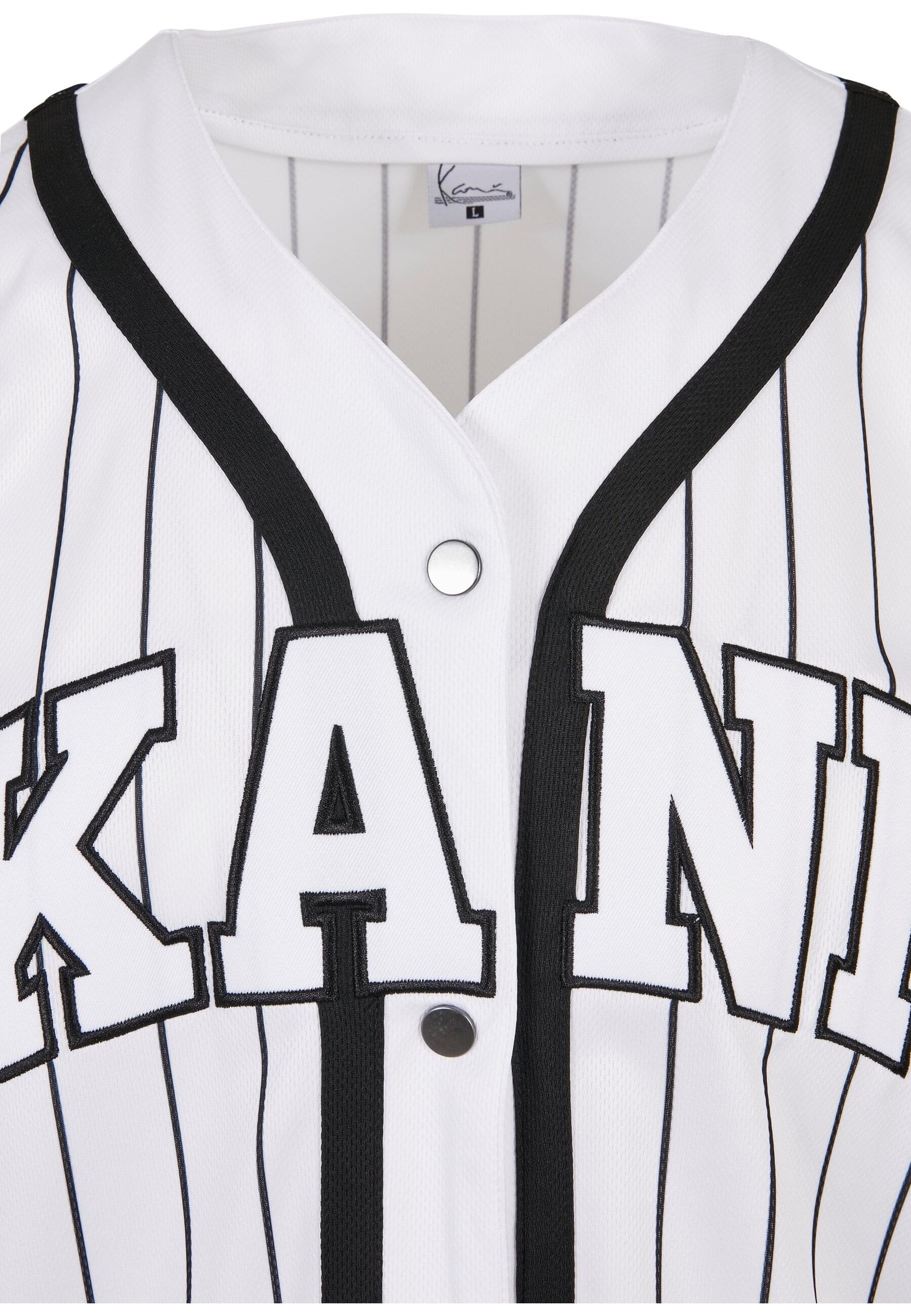 Karl Kani Langarmhemd »Karl Kani Herren KM221-115-2 Serif Pinstripe Baseball Shirt« 1 Stk.