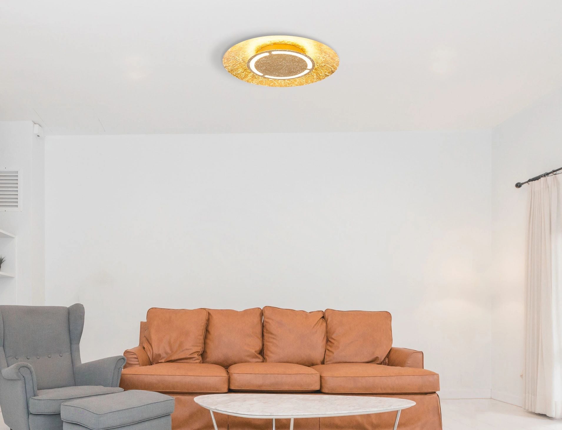 GLOBO LIGHTING LED Deckenleuchte »TABEA« LED-Modul 1 Stk. Warmweiß Deckenlampe, Wohnbereich, Schlafzimmer