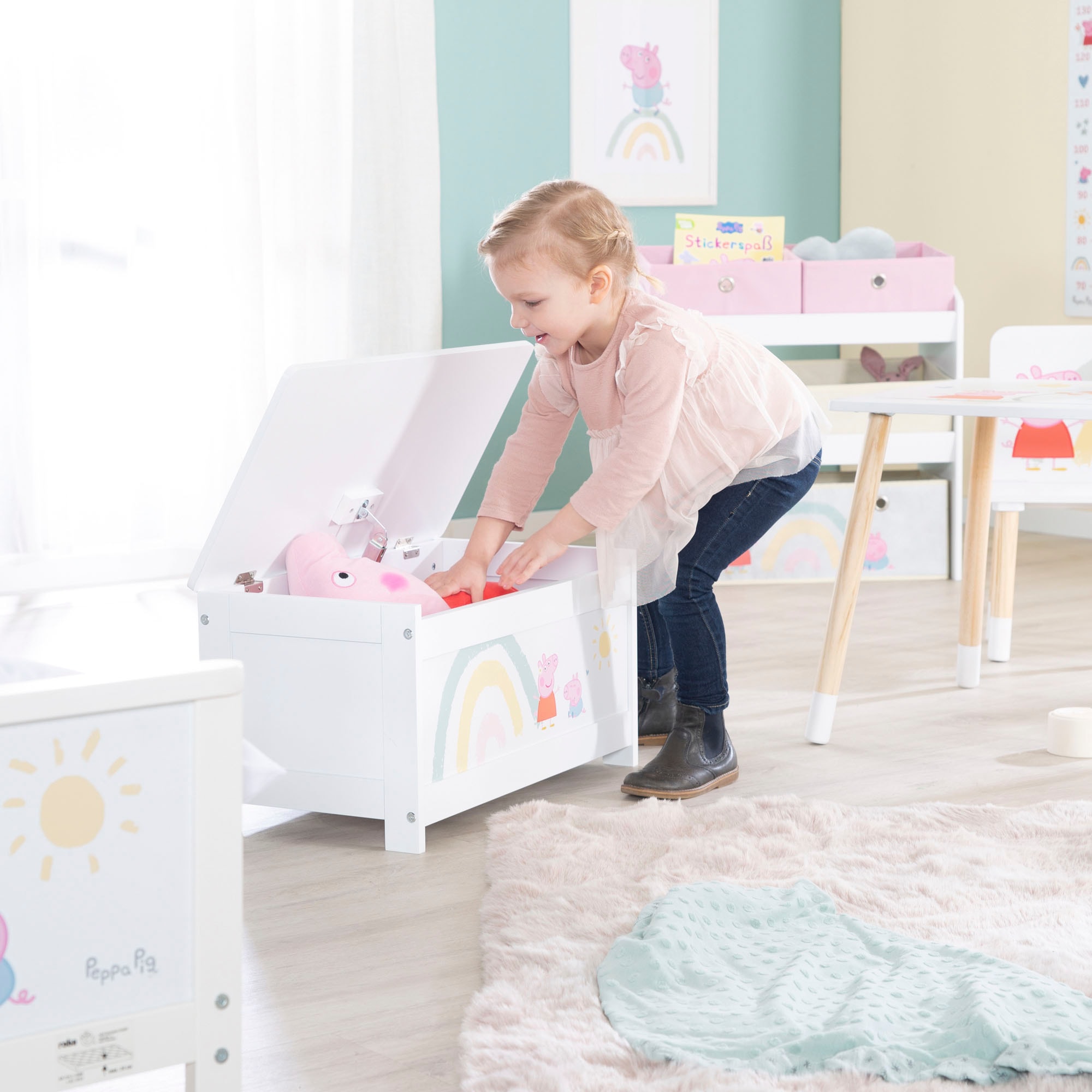 roba® Truhe »Peppa Pig«, mit Deckelbremse