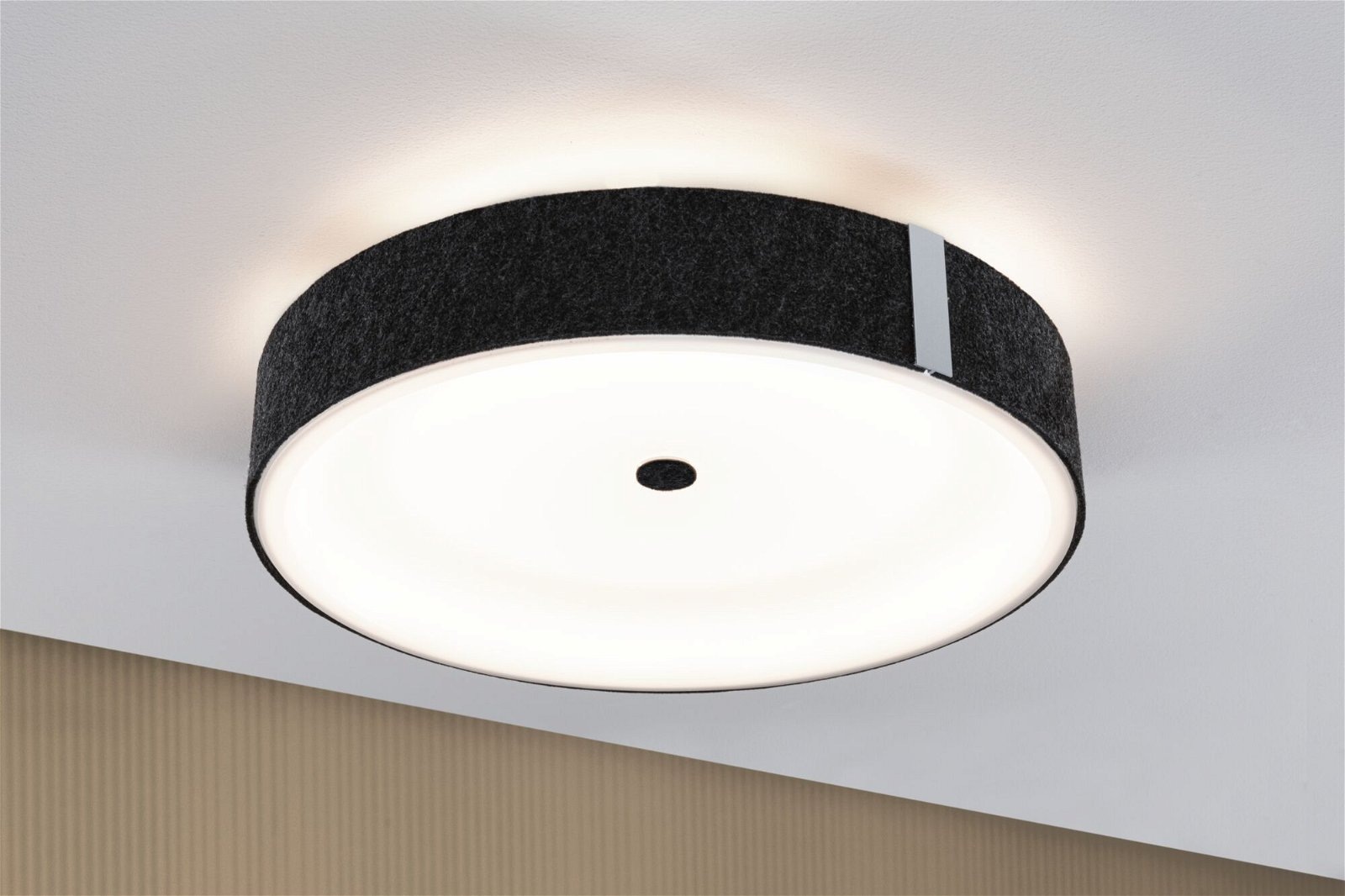 Paulmann LED Deckenleuchte »Malika 2700K 2300lm 230V 29W Anthrazit«, 1 flam günstig online kaufen