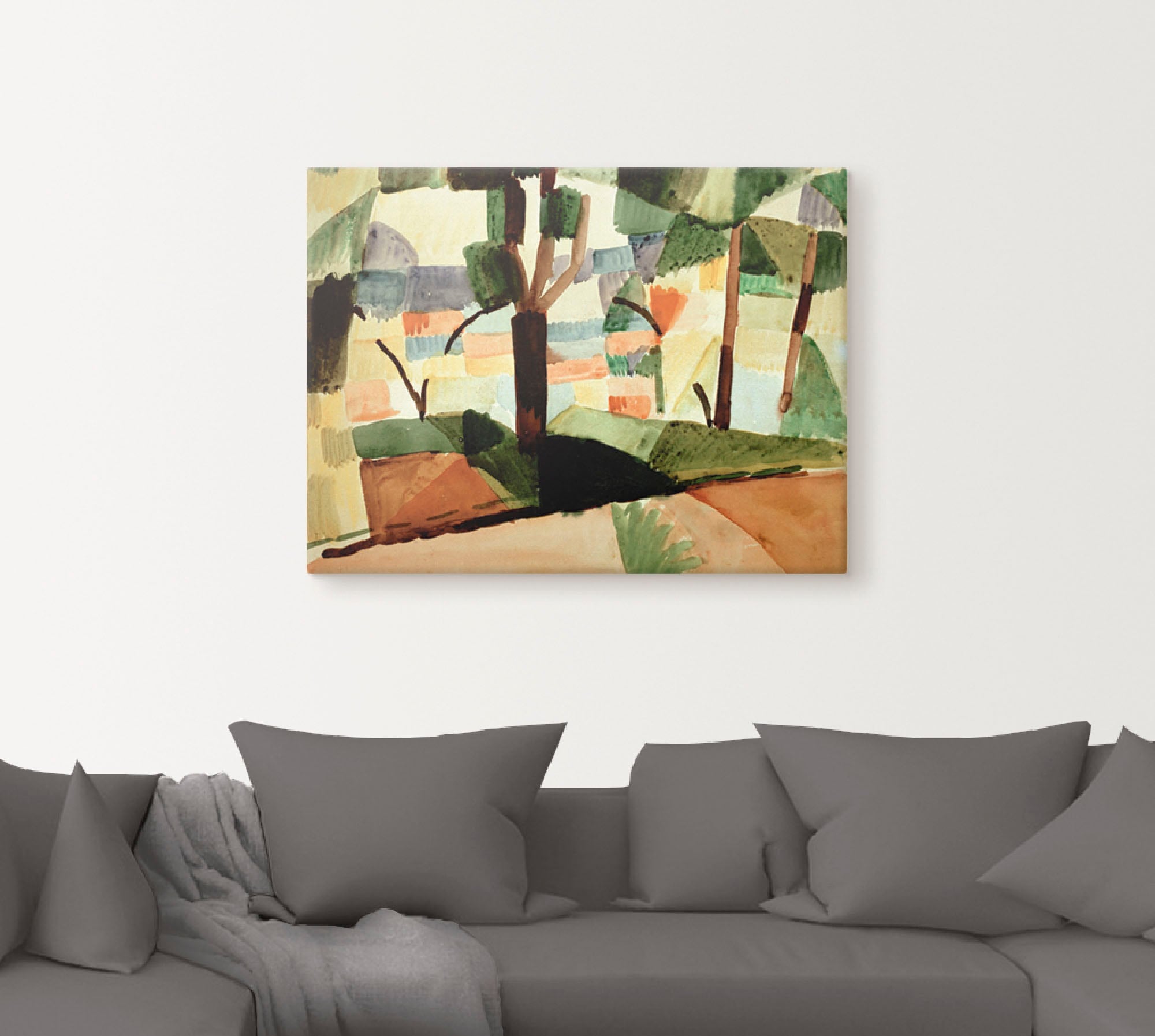 Artland Wandbild »Kandern IV«, Wiesen & Bäume, (1 St.), als Leinwandbild, Wandaufkleber oder Poster in versch. Größen