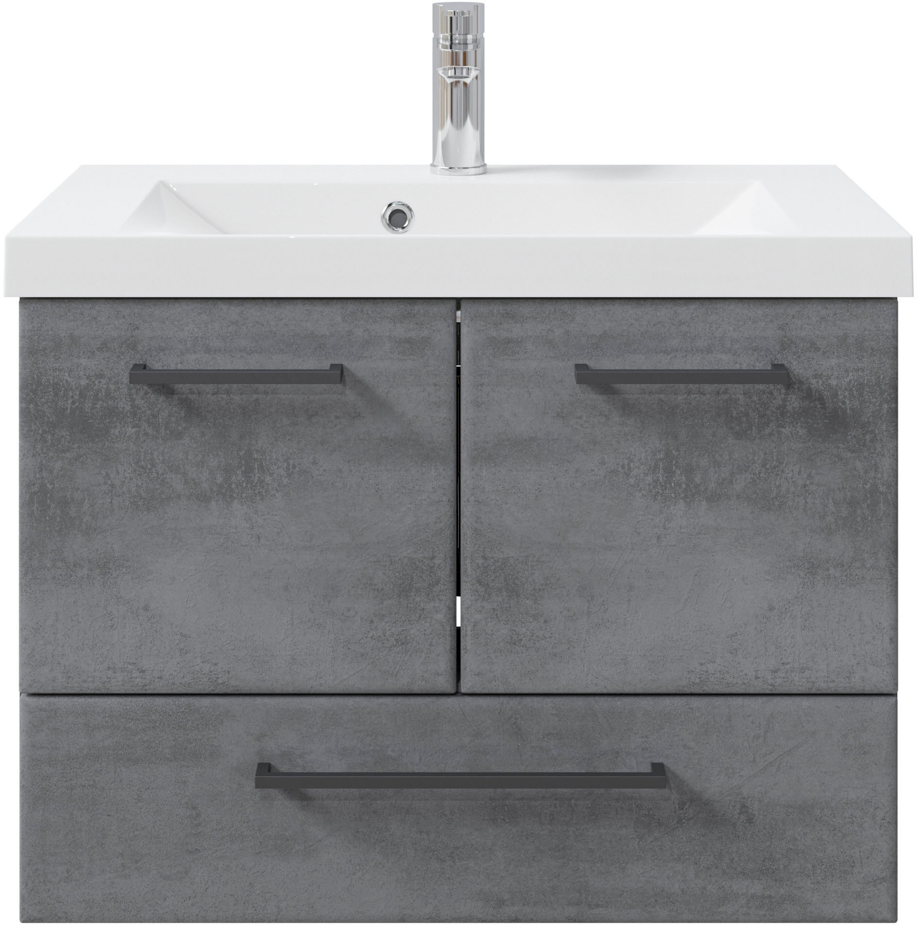 Saphir Badmöbel-Set »Quickset 945 Mineralmarmor-Waschtisch mit Unterschrank günstig online kaufen