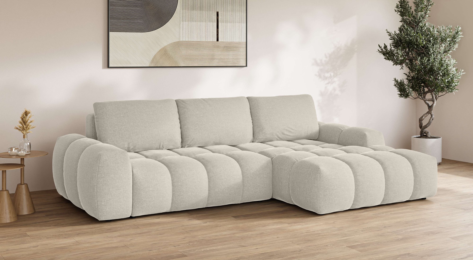 INOSIGN Ecksofa »AZITA klein optionale Schlafsofa mit Bettkasten, B/T/H: 27 günstig online kaufen