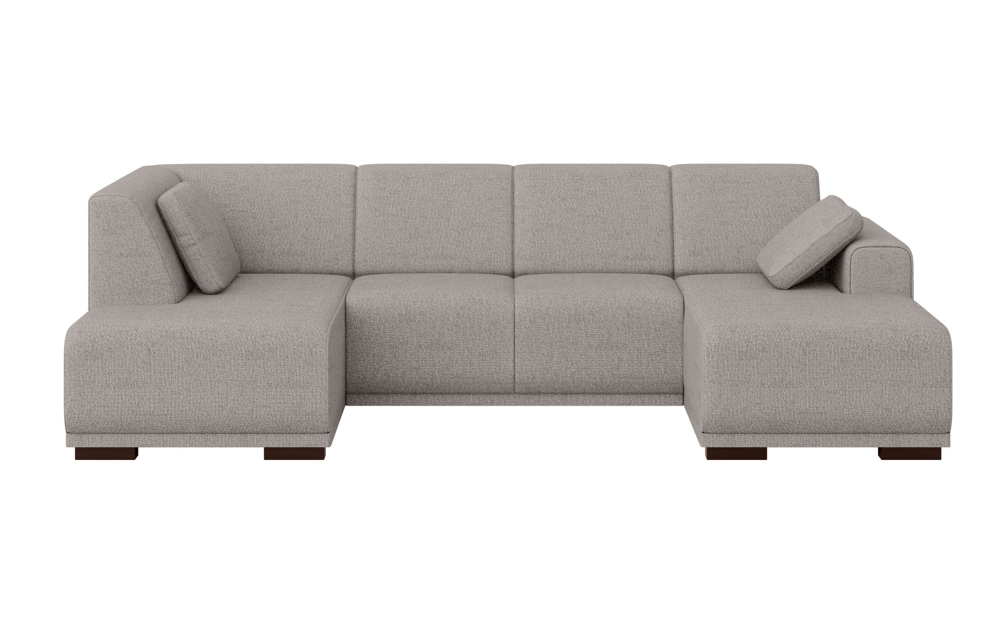 Home affaire Wohnlandschaft »BORNHOLM U-Form mit Recamiere rechts/links, B/T/H: 300/162/85 cm«, U-Form mit Wellenunterfederung, Recamiere rechts oder links bestellbar
