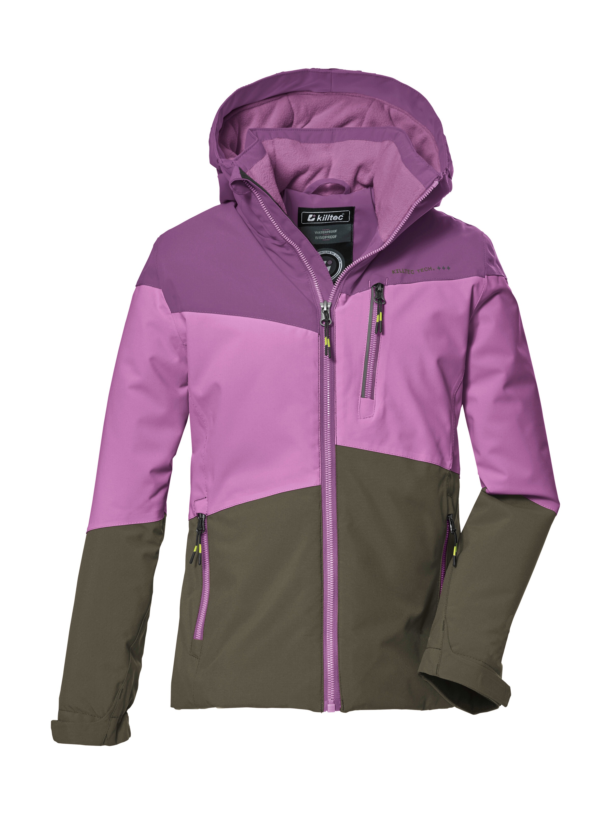 Killtec Outdoorjacke »KOW 170 GRLS JCKT«, Funktionsjacke mit Kapuze und Schneefang, wasserdicht