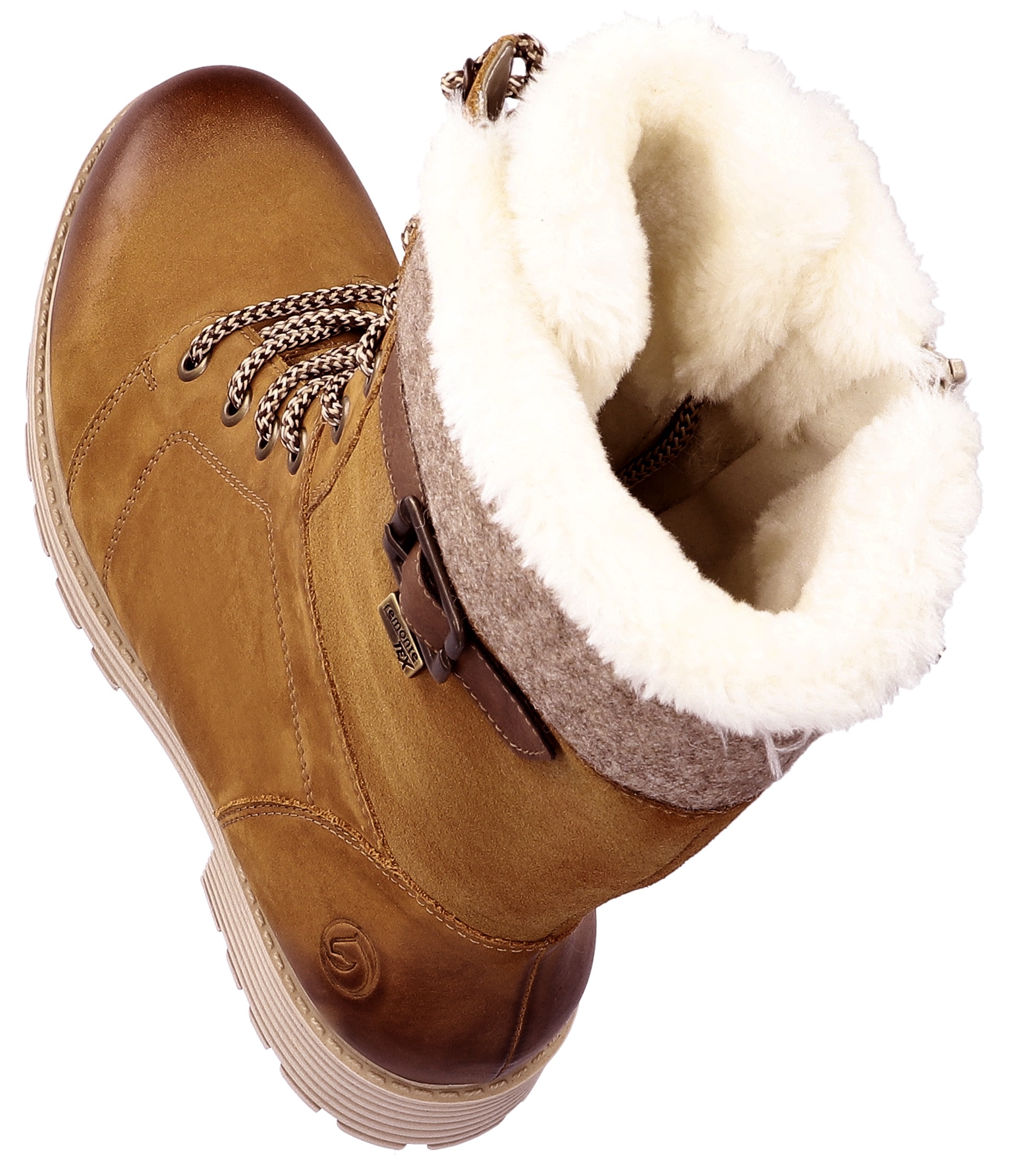 Remonte Winterstiefel, Blockabsatz, Schnürstiefel mit wasserabweisender remonte TEX-Membran