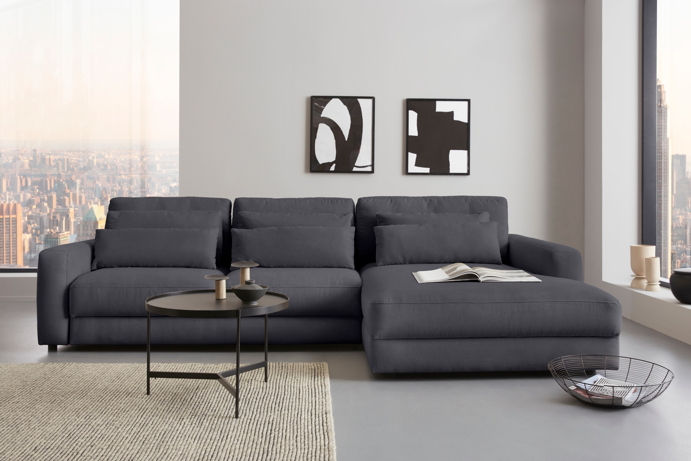 PLACES OF STYLE Ecksofa "Bloomfield, bequem und elegant, OTTOs Choice, Brei günstig online kaufen